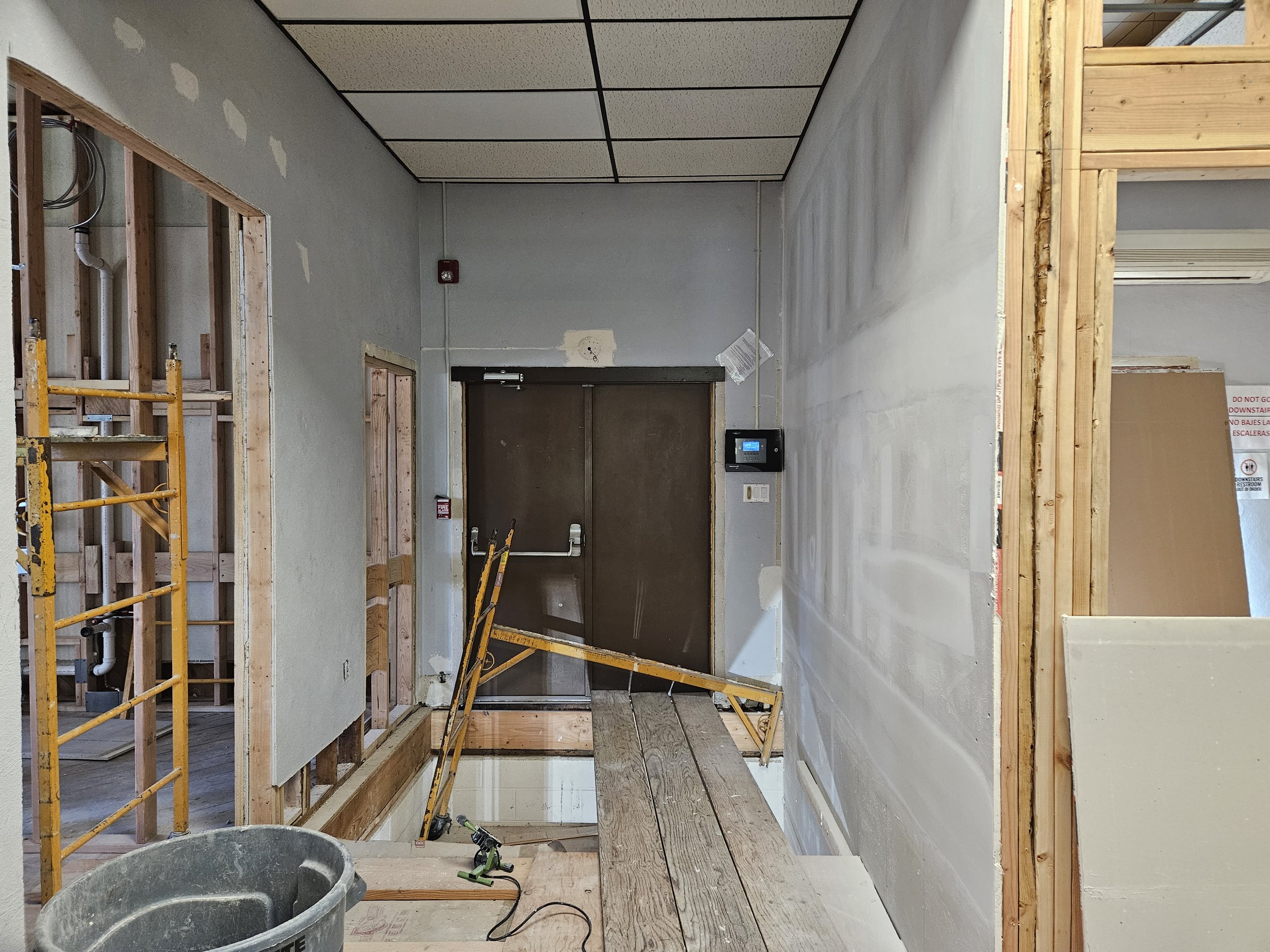 Upstairs Stairway Framing 8/27/26