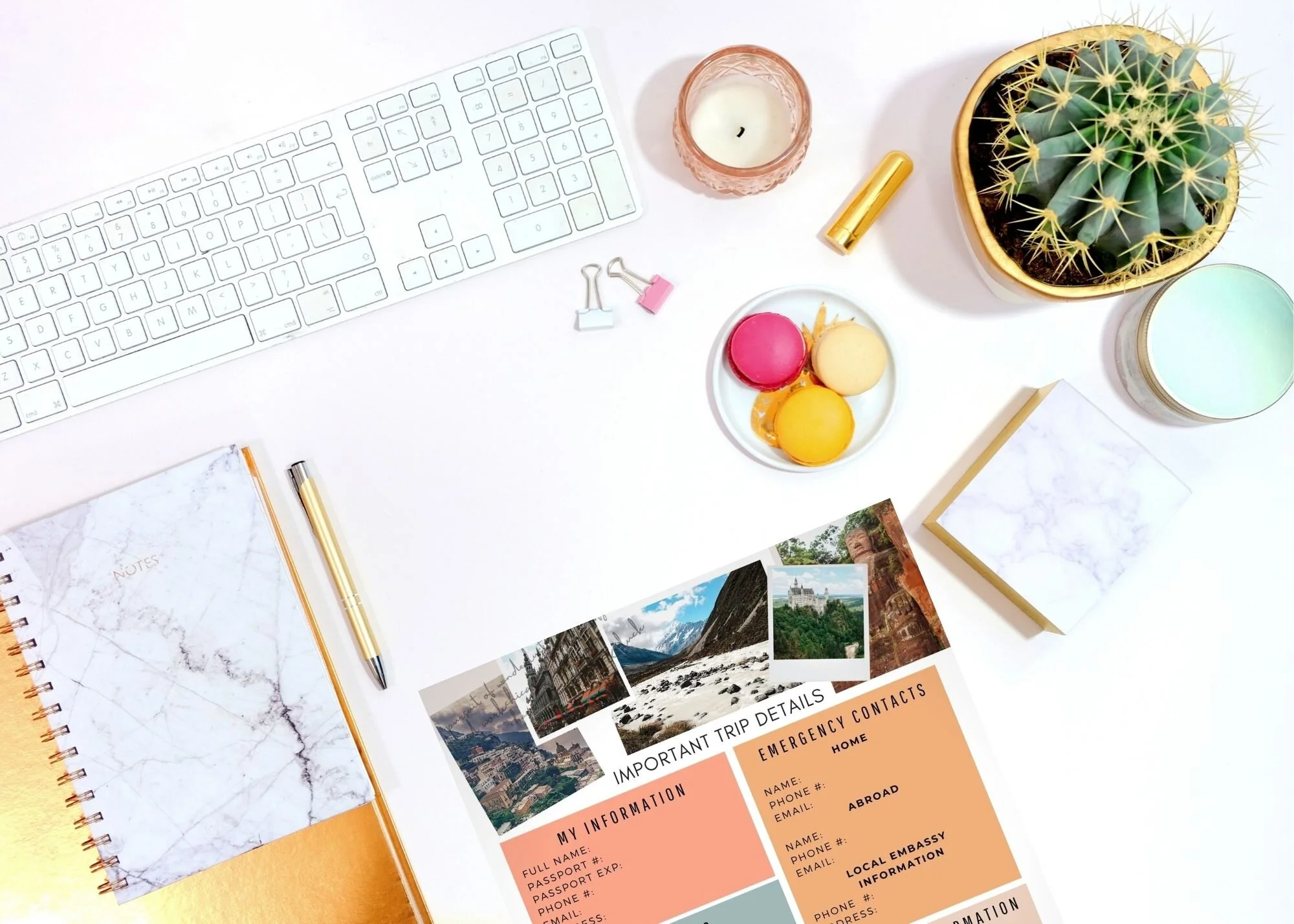 Important Trip Details Worksheet {FREE PRINTABLE}