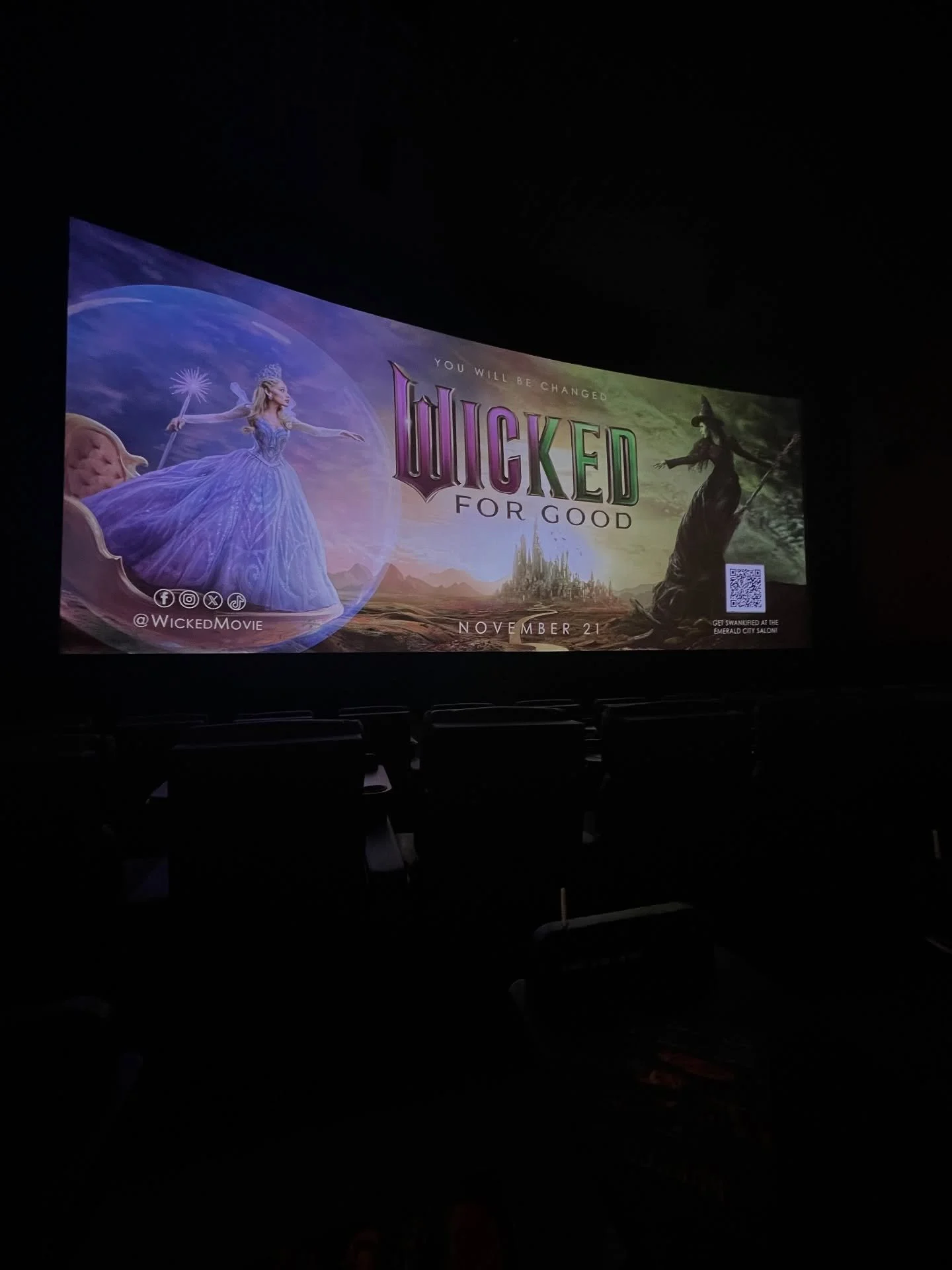 Time to complete to the journey to The Wizard of Oz! Wicked For Good hits theaters this week! Review coming soon! 

#wickedmovie #wickedforgood #alamodrafthouse