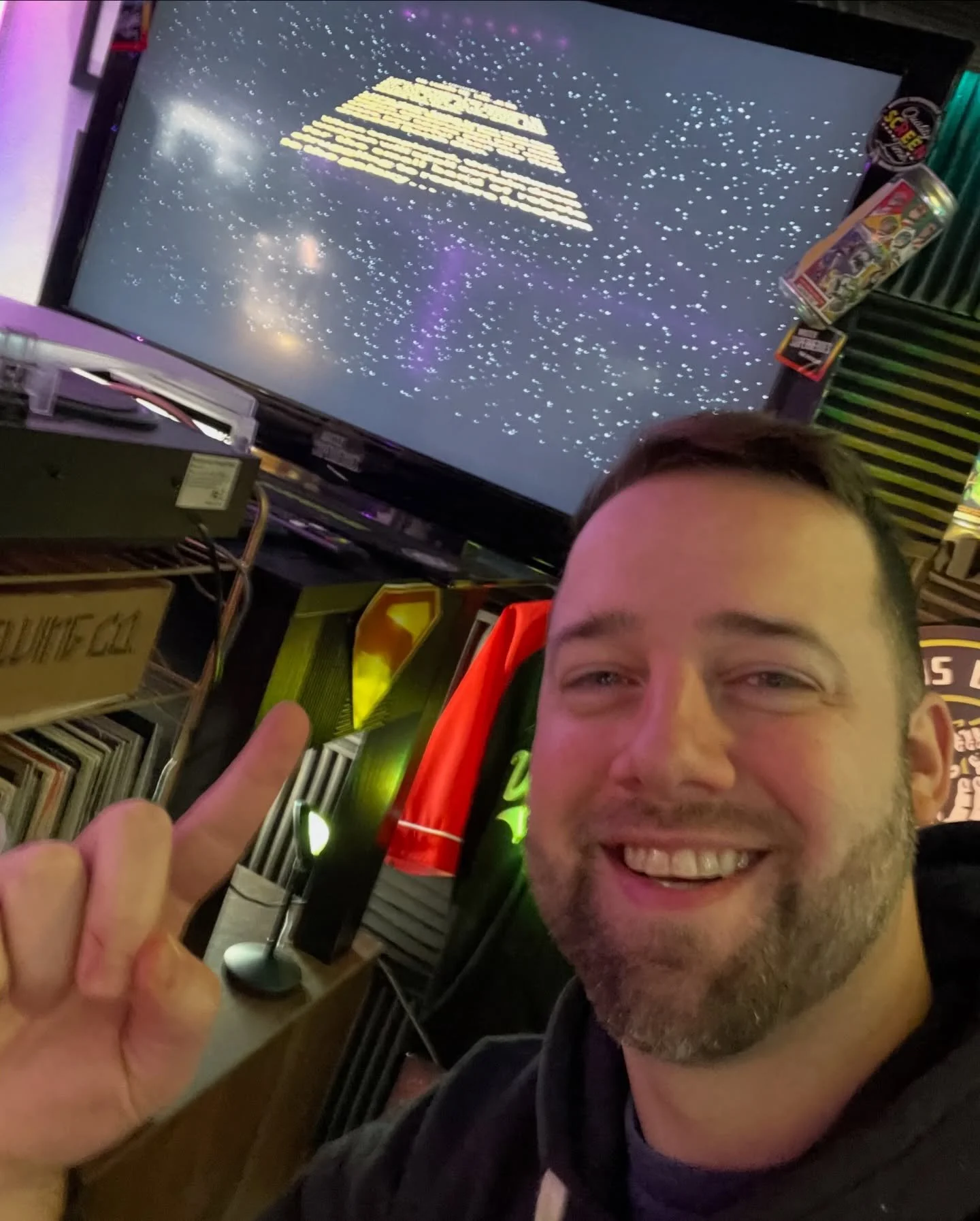 Literally just a selfie of me watching Star Wars