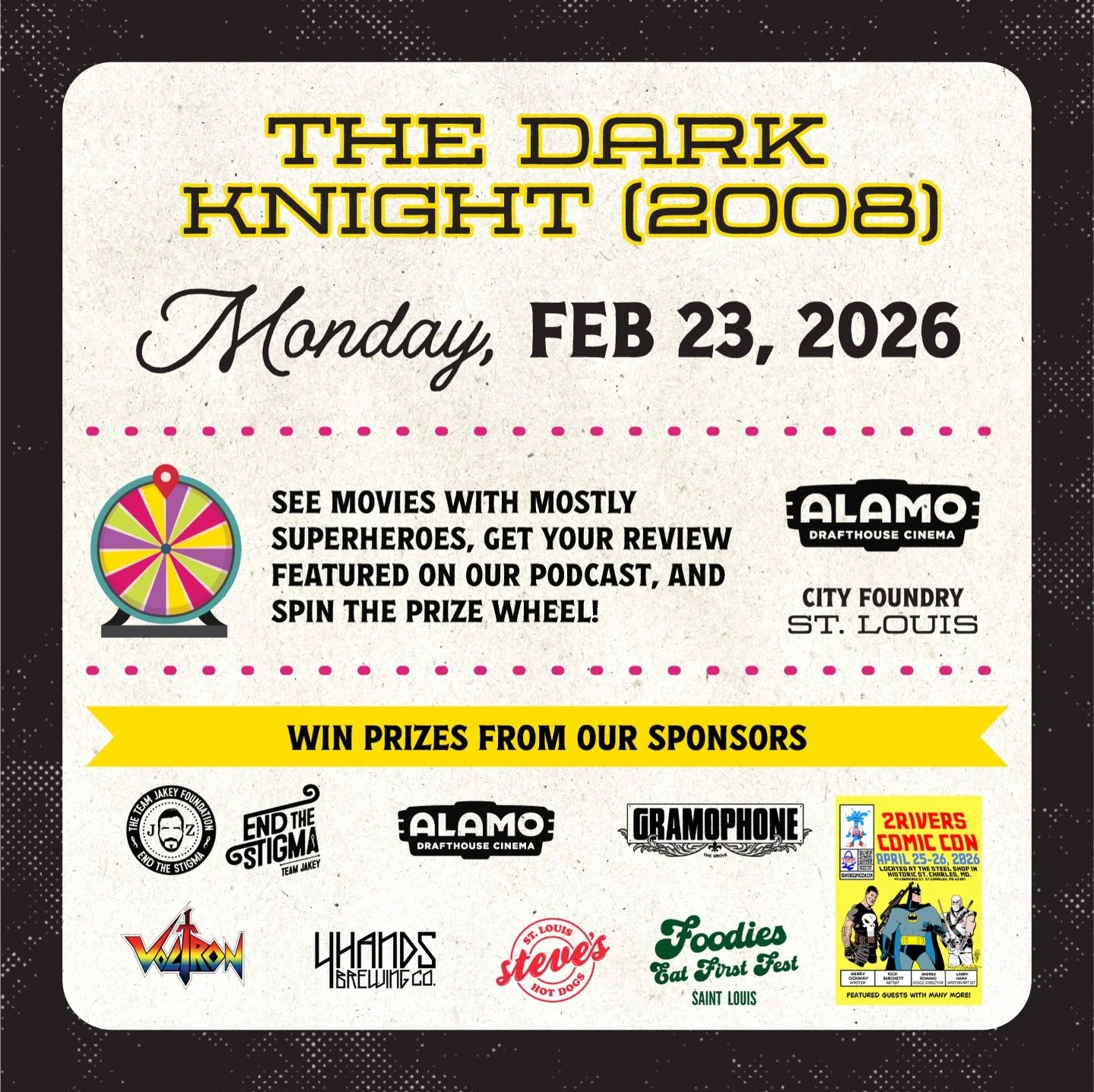 Tonight&rsquo;s the night. And it&rsquo;s gonna happen again an.. oh wait. This is The Dark Knight (not The Dark Passenger). Get your picture with @batmanofstl and Robin! There are still tickets left! 

@mostlysuperheroes presents another Screen &amp