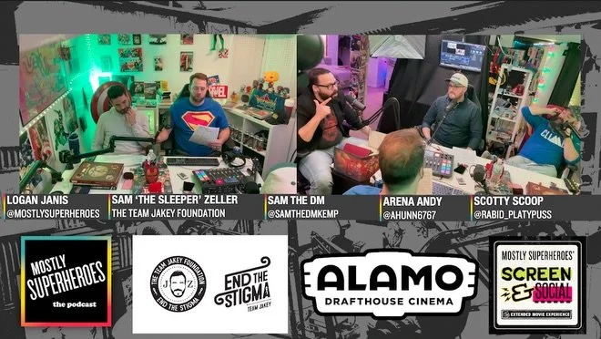 Here are FOUR recent @mostlysuperheroes episodes for you to check out on YouTube, your favorite Podcast app, and mostlysuperheroes.com 👇

1️⃣ @samthedmkemp hosts a D&amp;D one-shot

2️⃣ @drafthousestl with exclusive movie updates 

3️⃣ @julesdeboe t