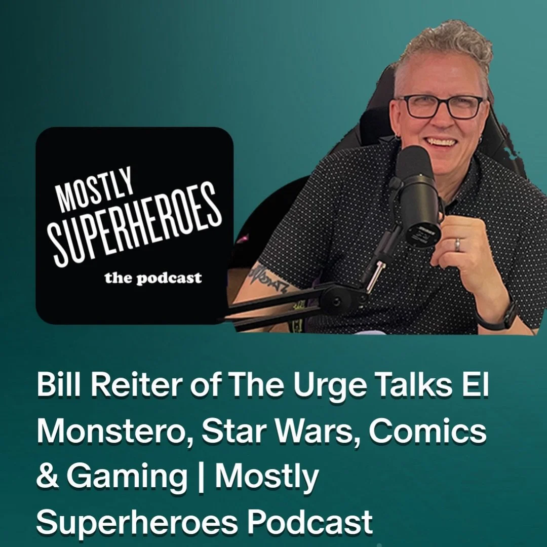 @bill.reiter from @theurgerocks and @elmonstero joined Mostly Superheroes and we covered EVERYTHING.

🎸 St. Louis music
⭐ Star Wars &amp; The Mandalorian
📚 Comic book collecting
🎮 Starfield, Lego Batman &amp; Marvel Snap
🔥 Upcoming Urge + El Mons