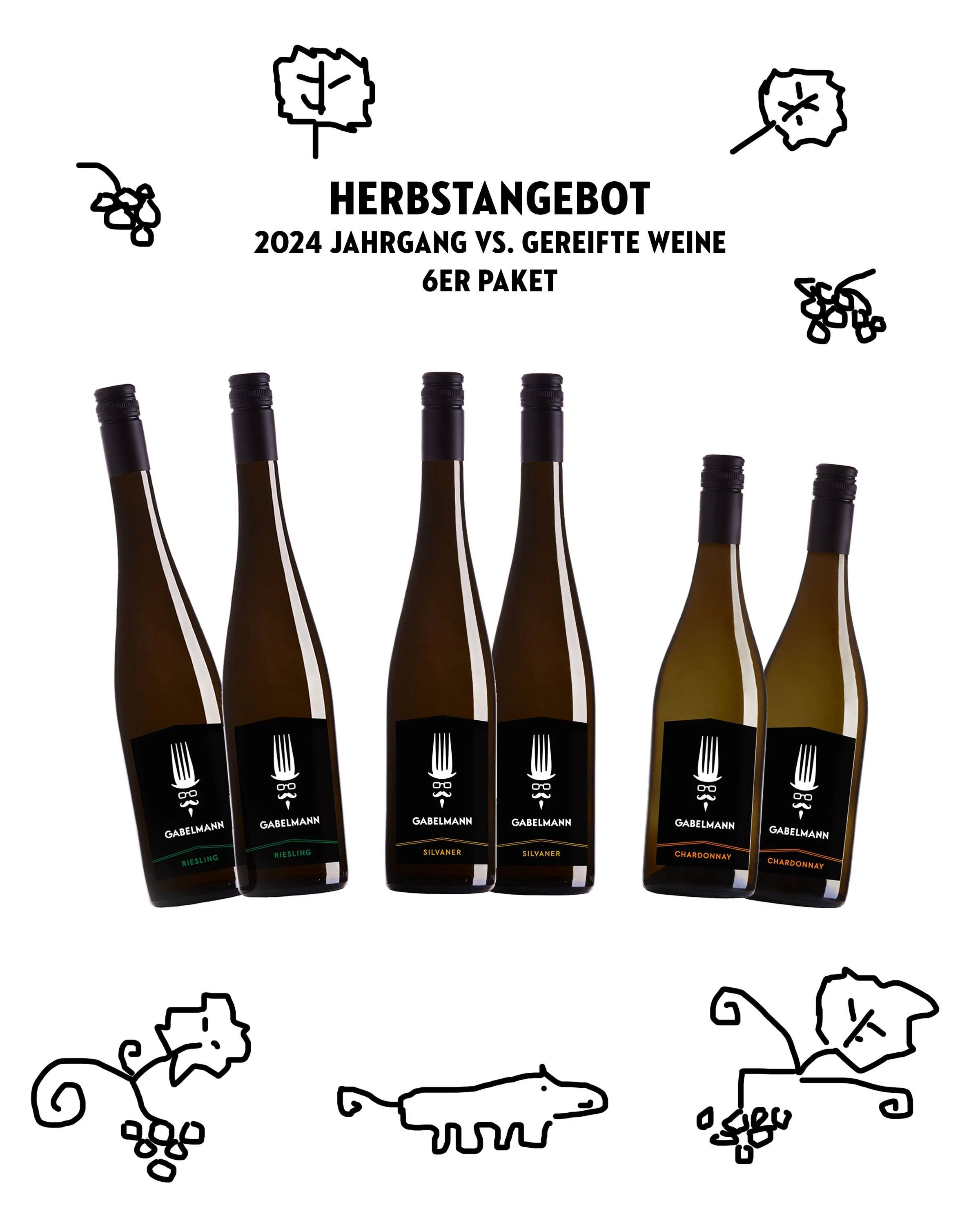 Herbstangebot  6er Paket- 49,00€  (10,89€/L)