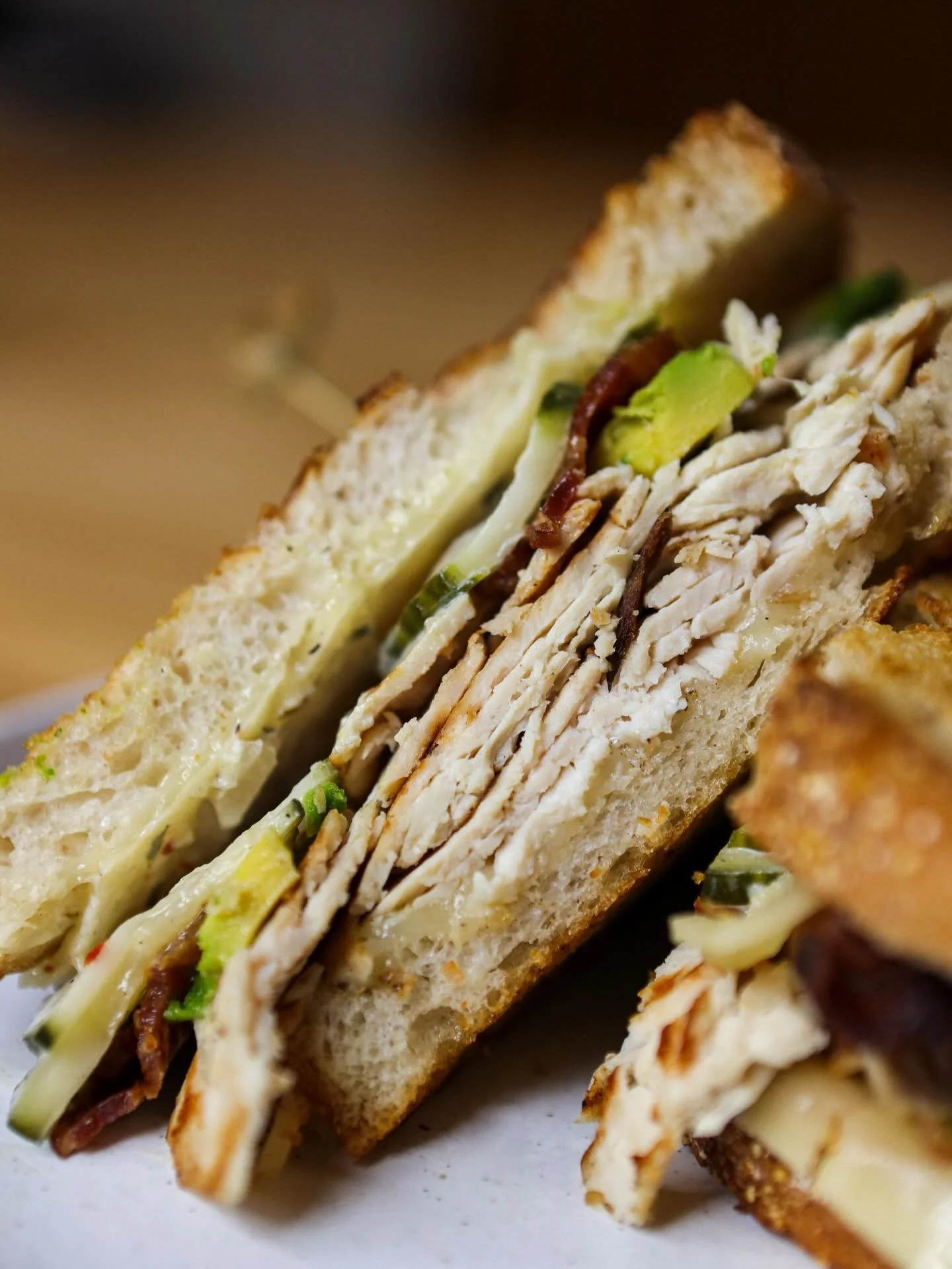 Lunch: sandwich edition

&bull; Turkey, Bacon, &amp; Avocado
&bull; Roasted Mushroom
&bull; Garlic Pesto Grilled Cheese
&bull; Slow Roasted Pork
&bull; Chipotle Chicken Cutlet

Full menu available online (website &amp; OpenTable)