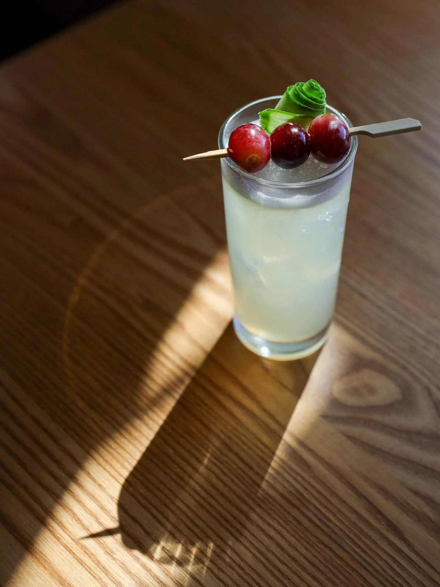 Inspired by @driftspalancasterpa.

The Drift Away 🍃 🍇 🥒 

Cucumber-infused Ketel One Vodka, Dolin Dry Vermouth, St. Elder Honey, White Cranberry, Grape.

Clean. Light. Refreshing.

A Drift Spa experience&mdash;in a glass.