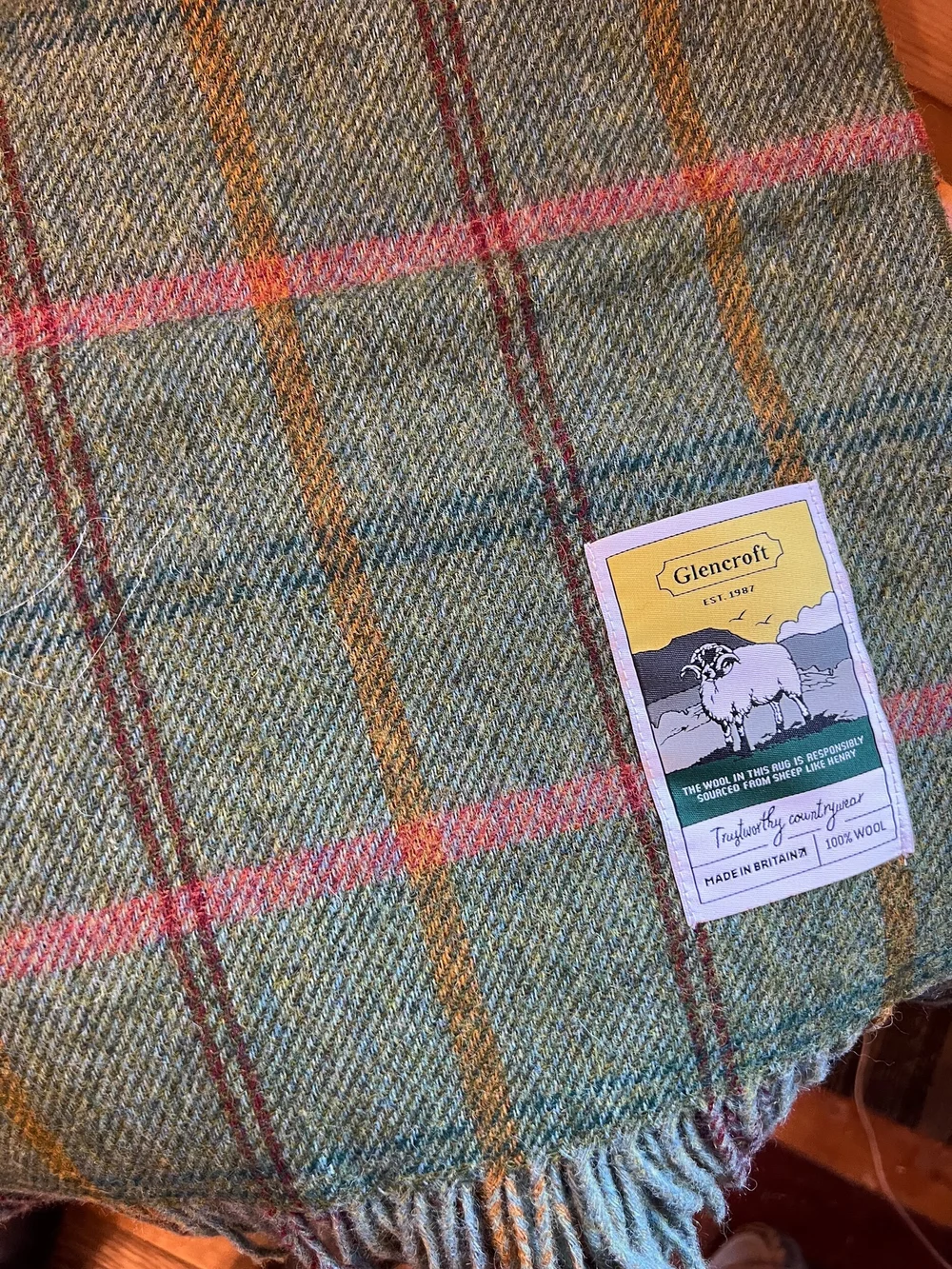 Glencroft British Wool Travel Blankets Flying Fibers