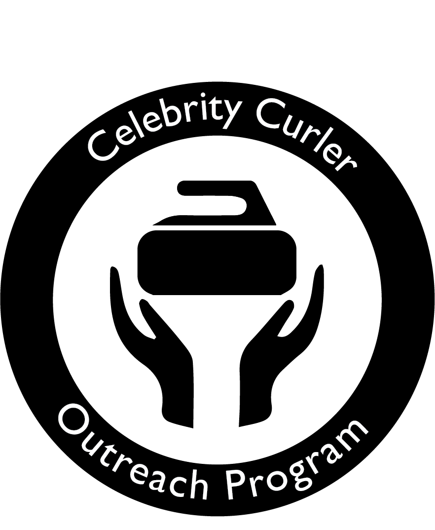  The original logo for the Celebrity Curler Outreach Program in 2018. 