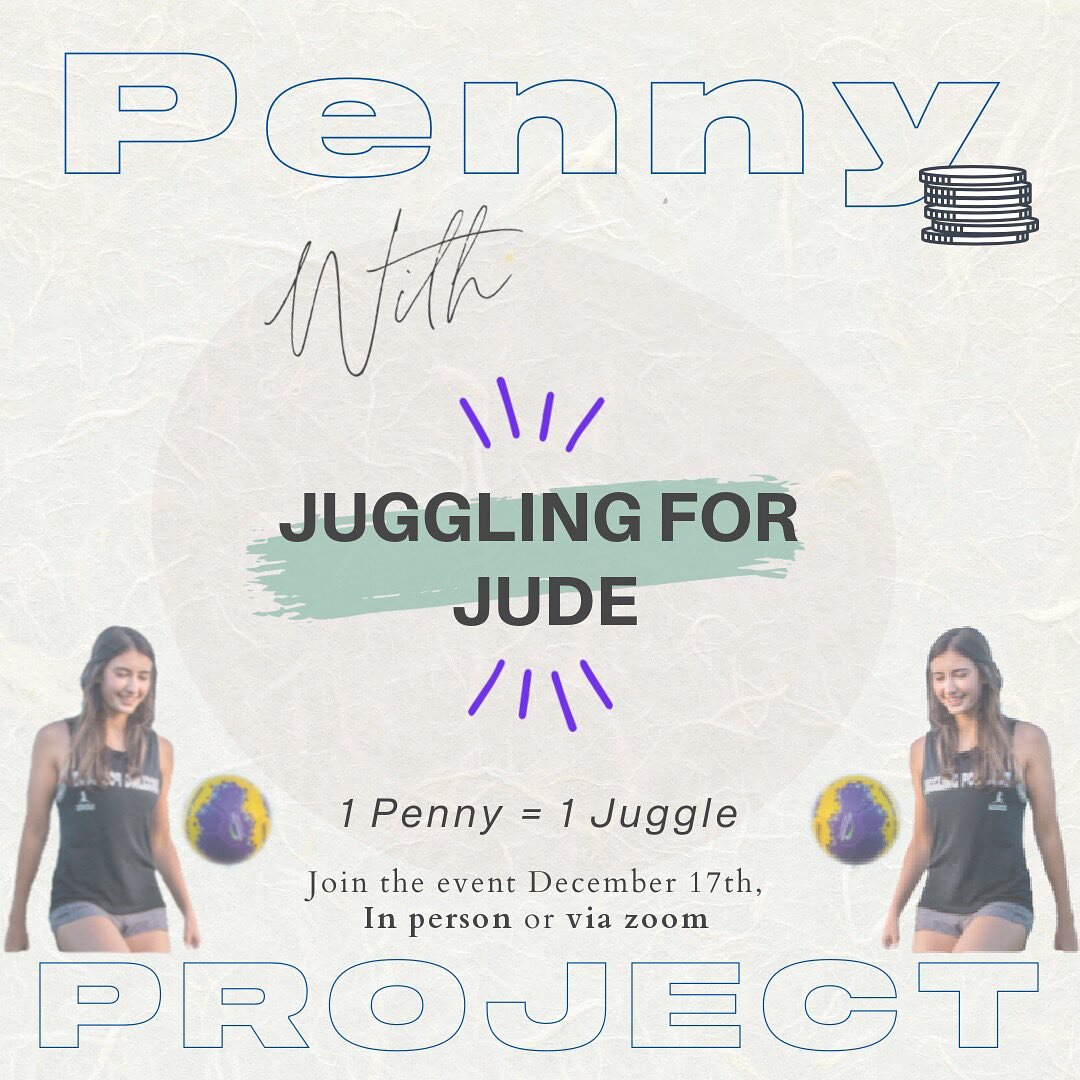 I&rsquo;m so excited for the 3rd ever Penny Project happening DEC 17th in partnership with @pyramidjugglingprogram and the best: @kickinkiki10 and @louise_arseneault !! Visit this link for more details to register or donate! https://shoutout.wix.com/