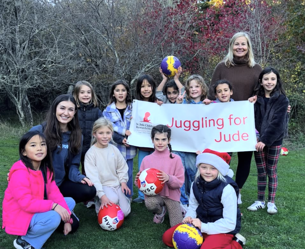 PENNY PROJECT AND YOUNG SOCCER PLAYERS JUGGLING FOR A CAUSE