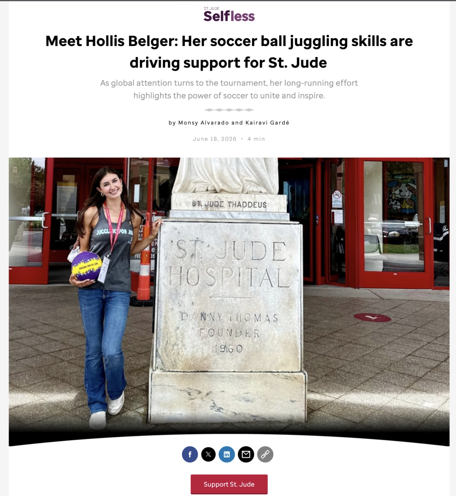 FULL CIRCLE MOMENT WITH ST JUDE INSPIRE MAGAZINE! 