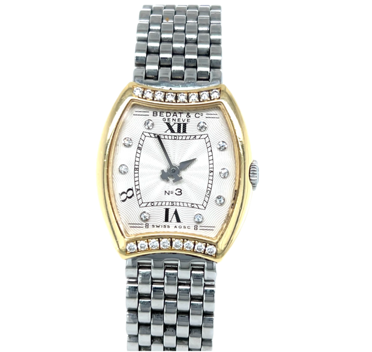 My Bedat & Co. No. 3 watch with its metal bracelet.
