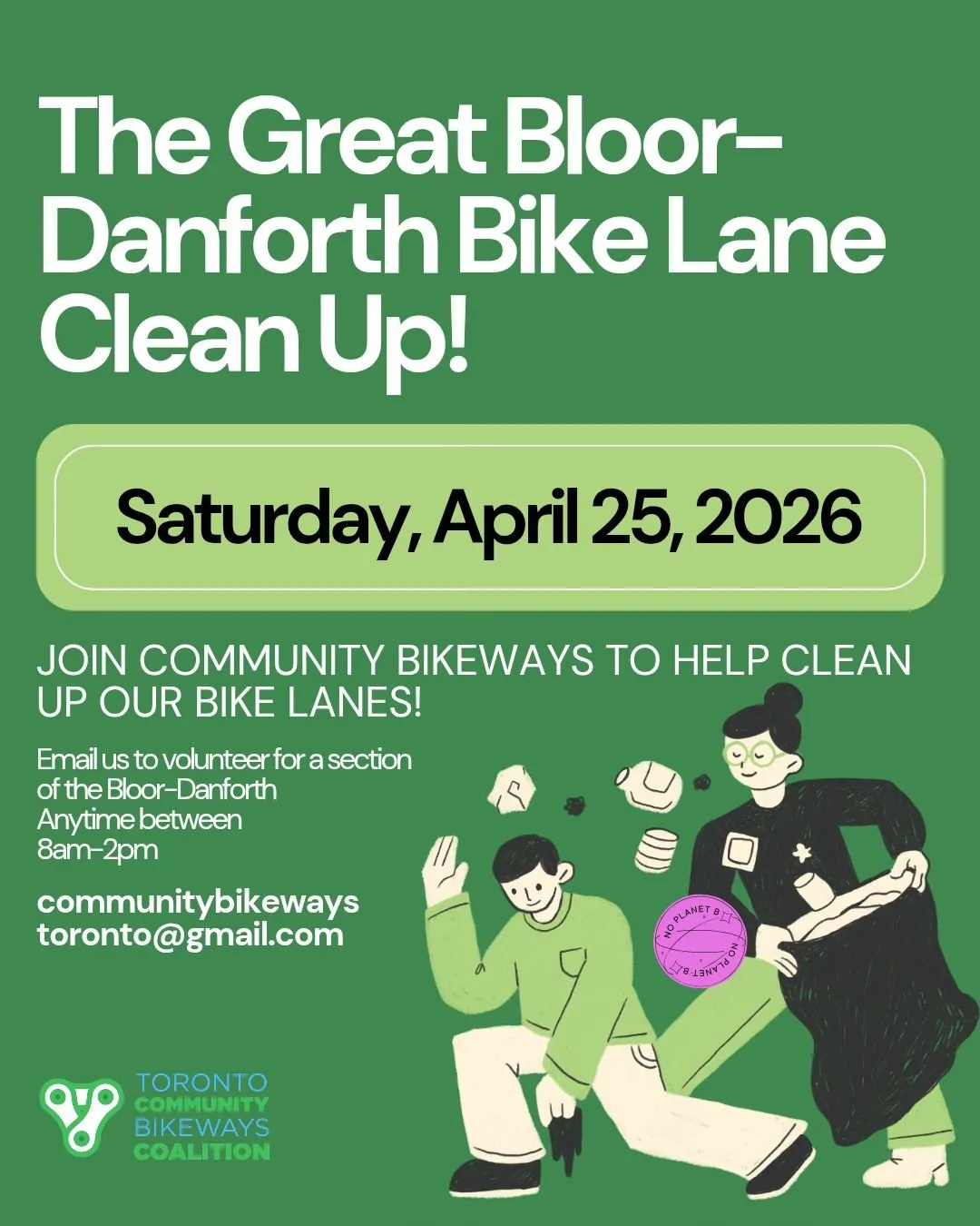 The Great Bloor-Danforth Bike Lane Clean Up