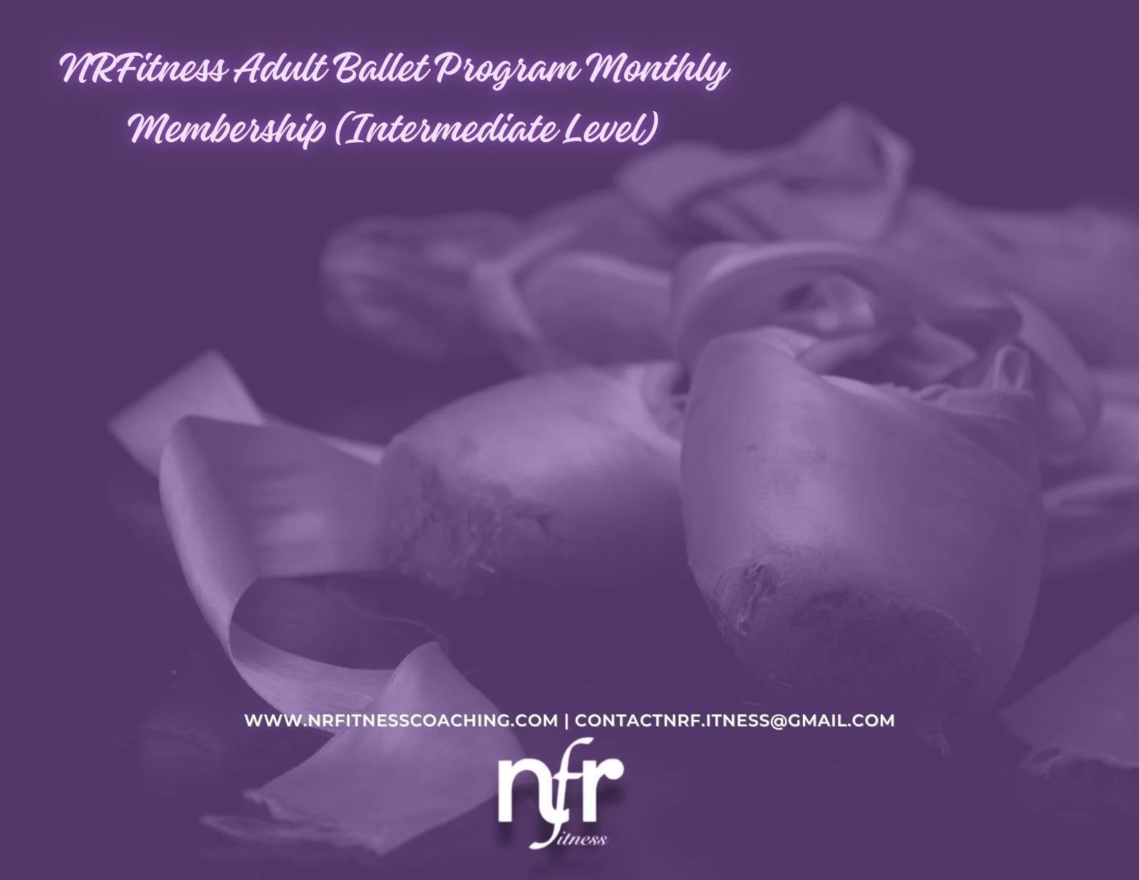 NRFitness Adult Ballet Program Monthly Membership (Intermediate Level)