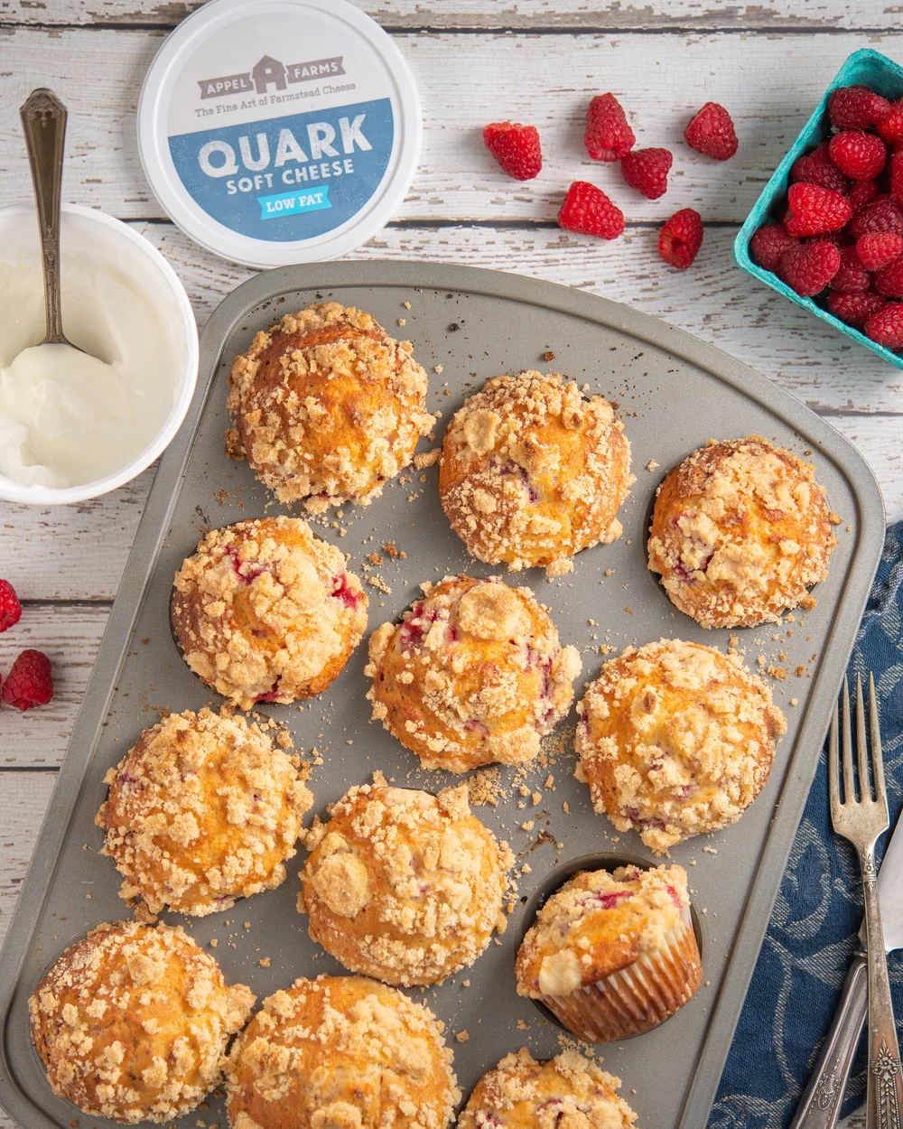 Raspberry Quark Muffins — Appel Farms