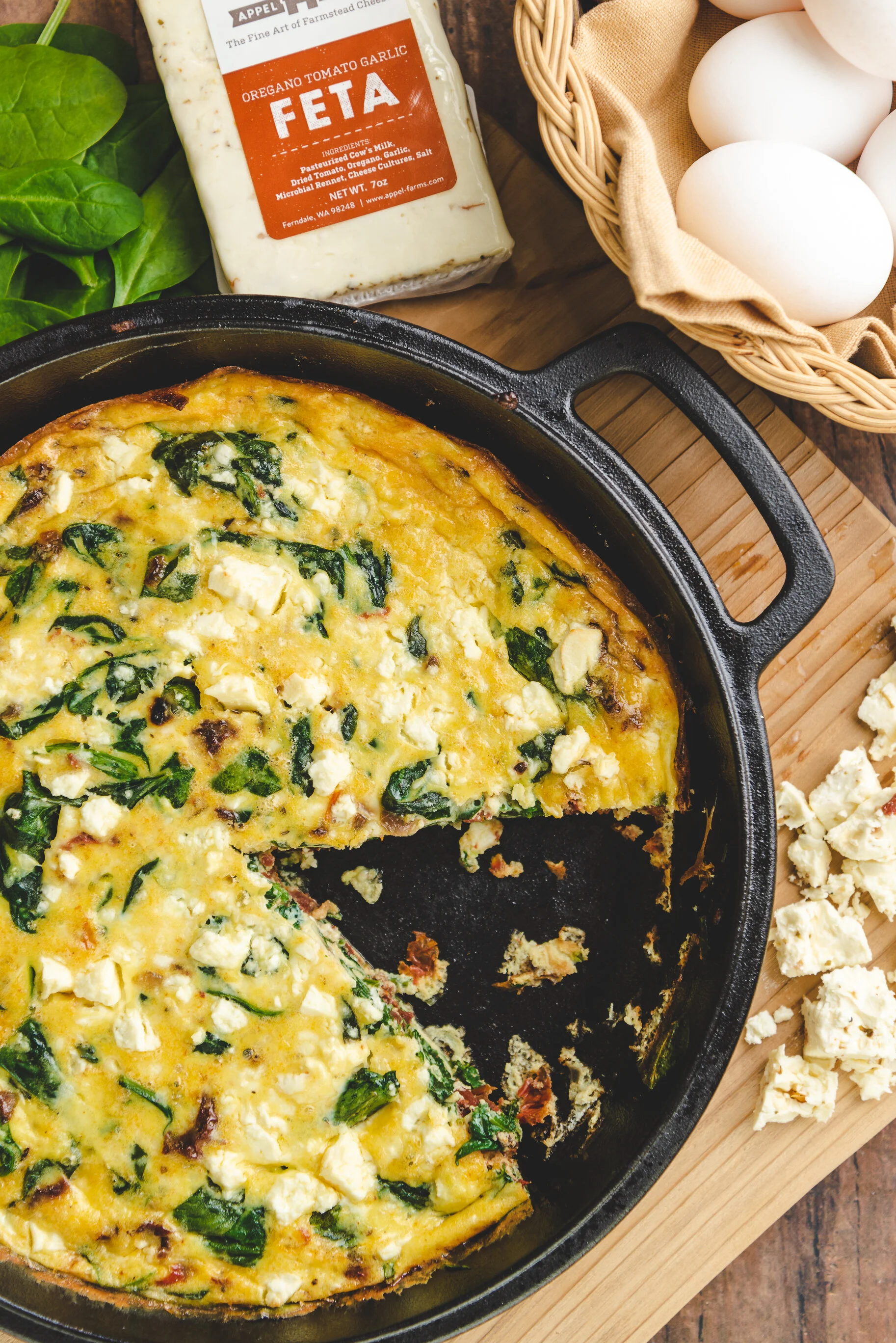 Feta and Spinach Frittata