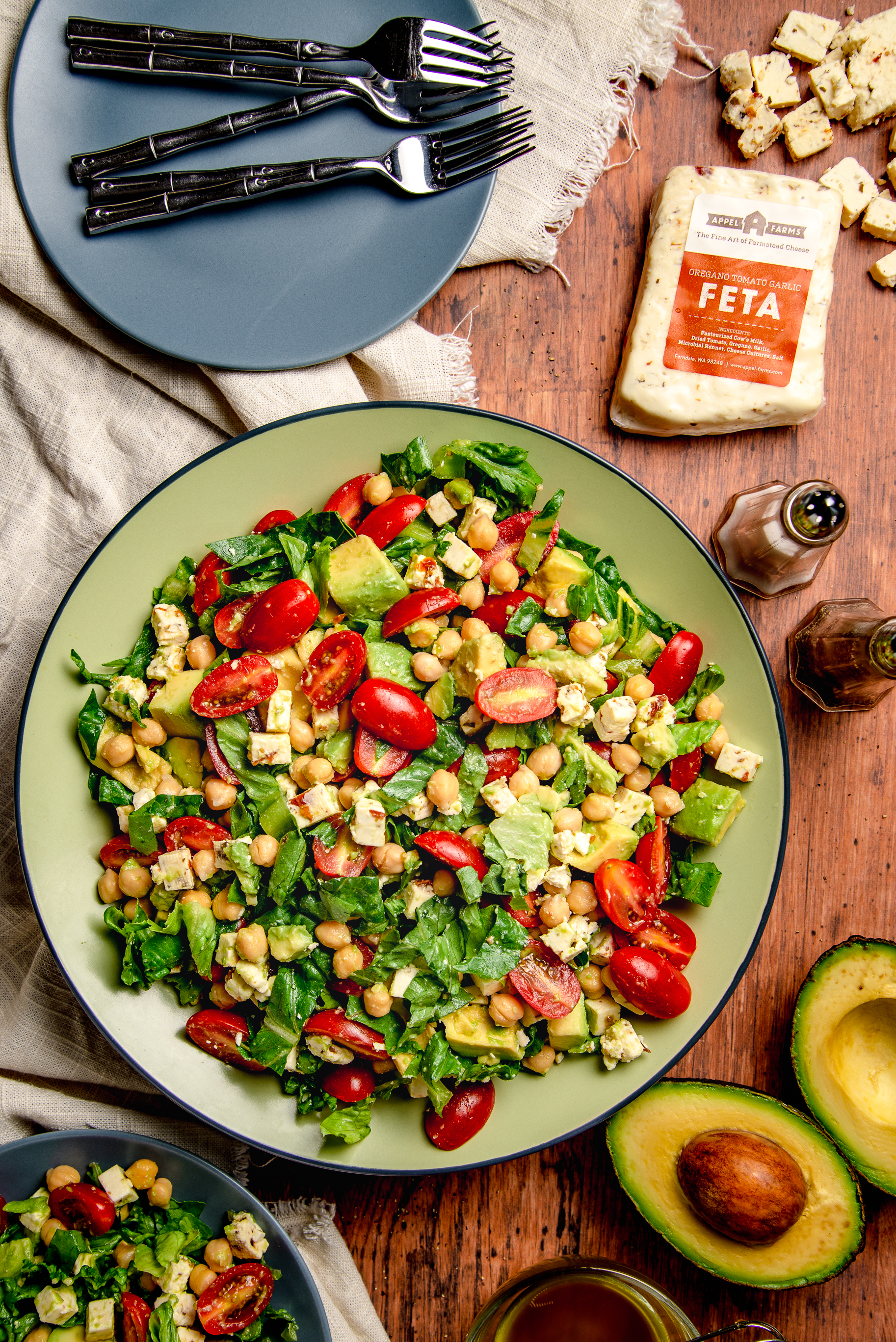 Avocado, Chickpea &amp; Feta Salad
