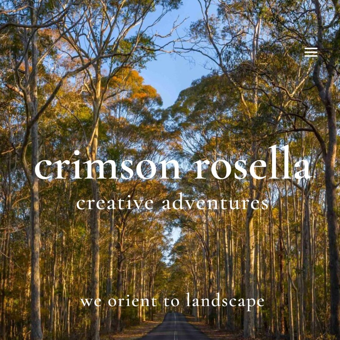 OUT IN THE WILD the website of Crimson Rosella Creative Adventures -  a dynamic new participant in Australia&rsquo;s cultural discourse and an inspiring, progressive voice in regional leadership.

https://crimsonrosella.com.au/ 

Based on Yuin Countr