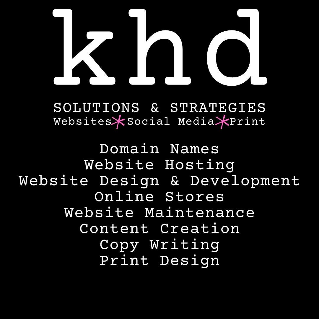 YOU KNOW YOU'VE BEEN THINKING ABOUT IT. A new website? Fix the old one? Get some new business cards, banners or flyers?

Contact Kate Howarth Digital for an obligation free quote. Now also offering domain names and website hosting - all Australian-ba