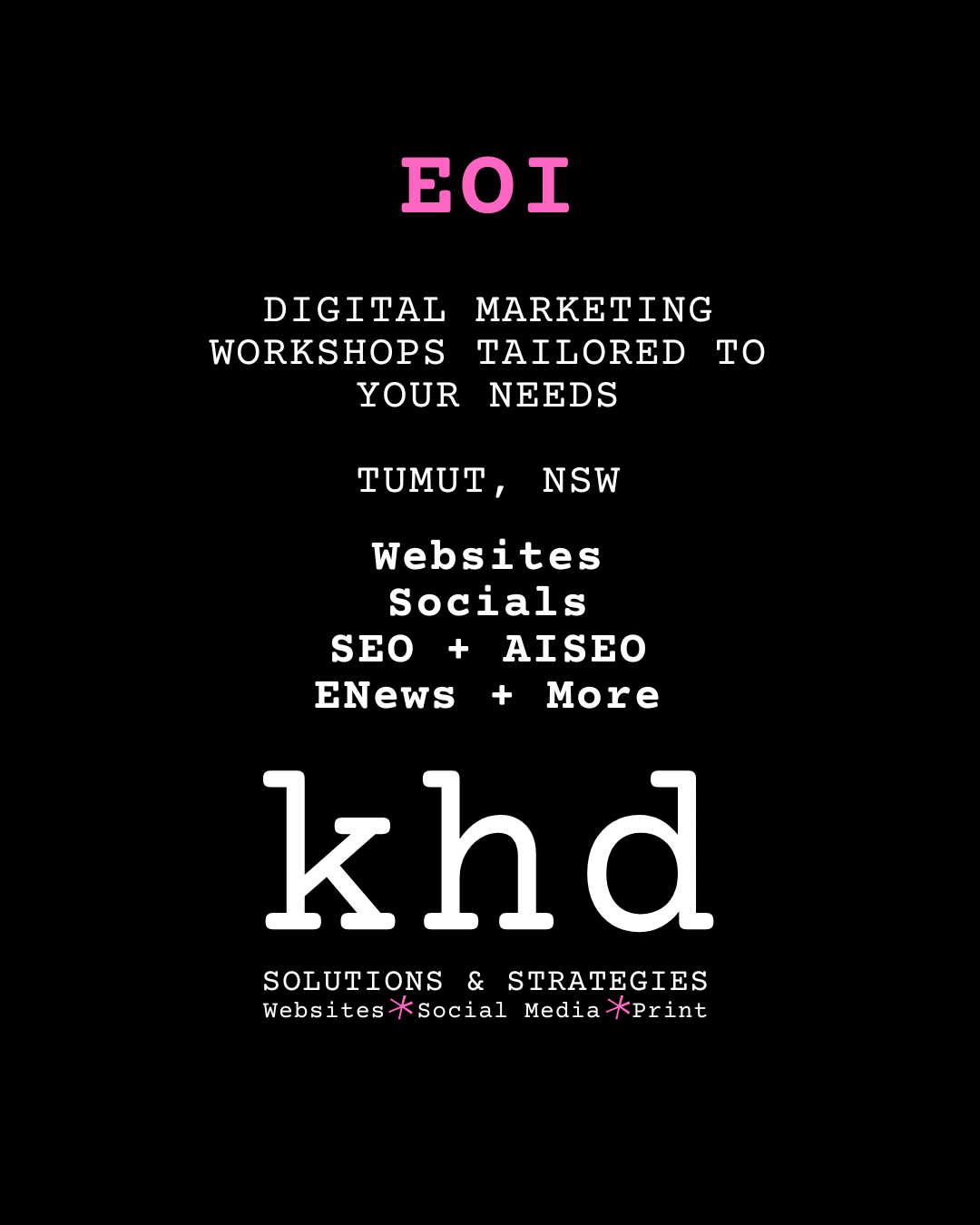 Workshops incoming! — Kate Howarth Digital
