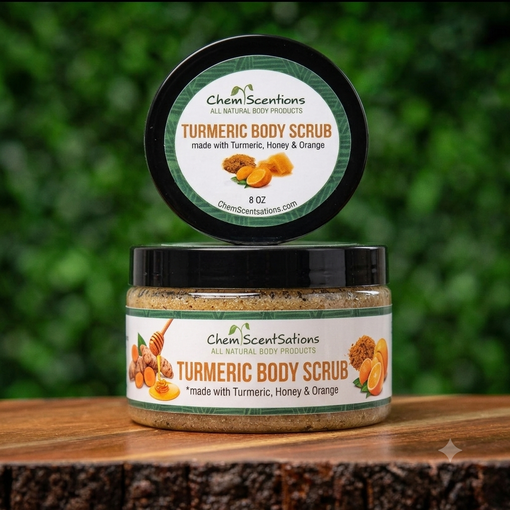 Turmeric and Orange Honey Sugar Scrub
