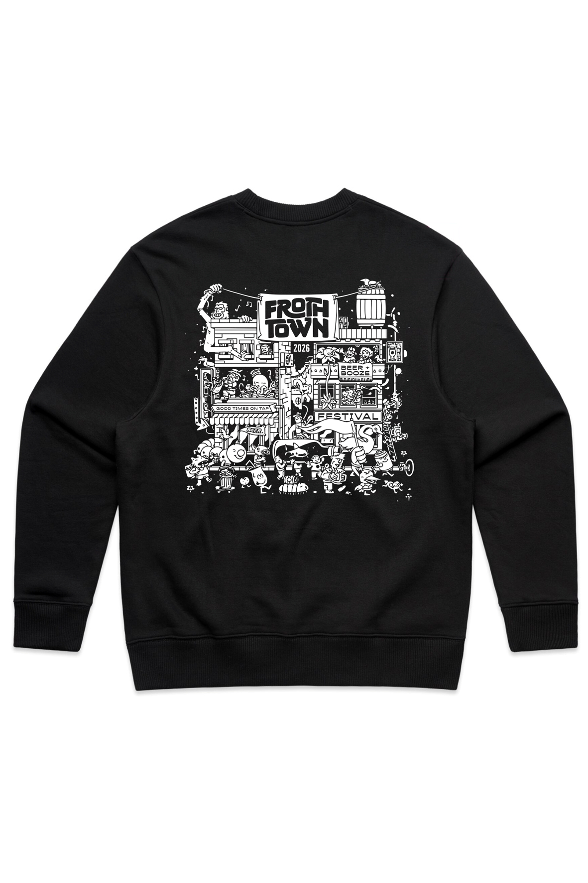 FROTH TOWN 2026 BLACK HEAVY CREW_Back.png