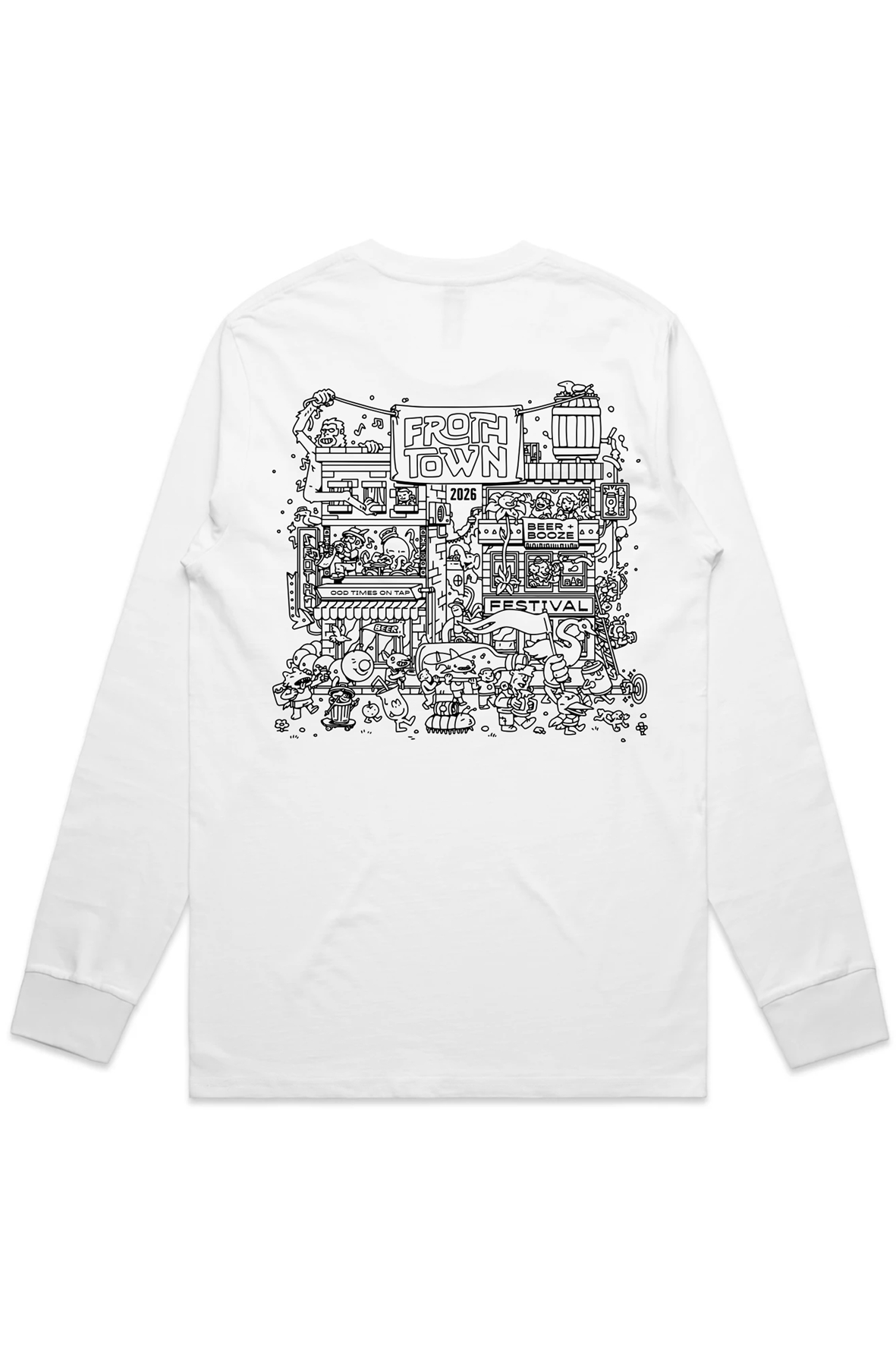 FROTH TOWN 2026 WHITE CLASSIC LONGSLEEVE_Back.png