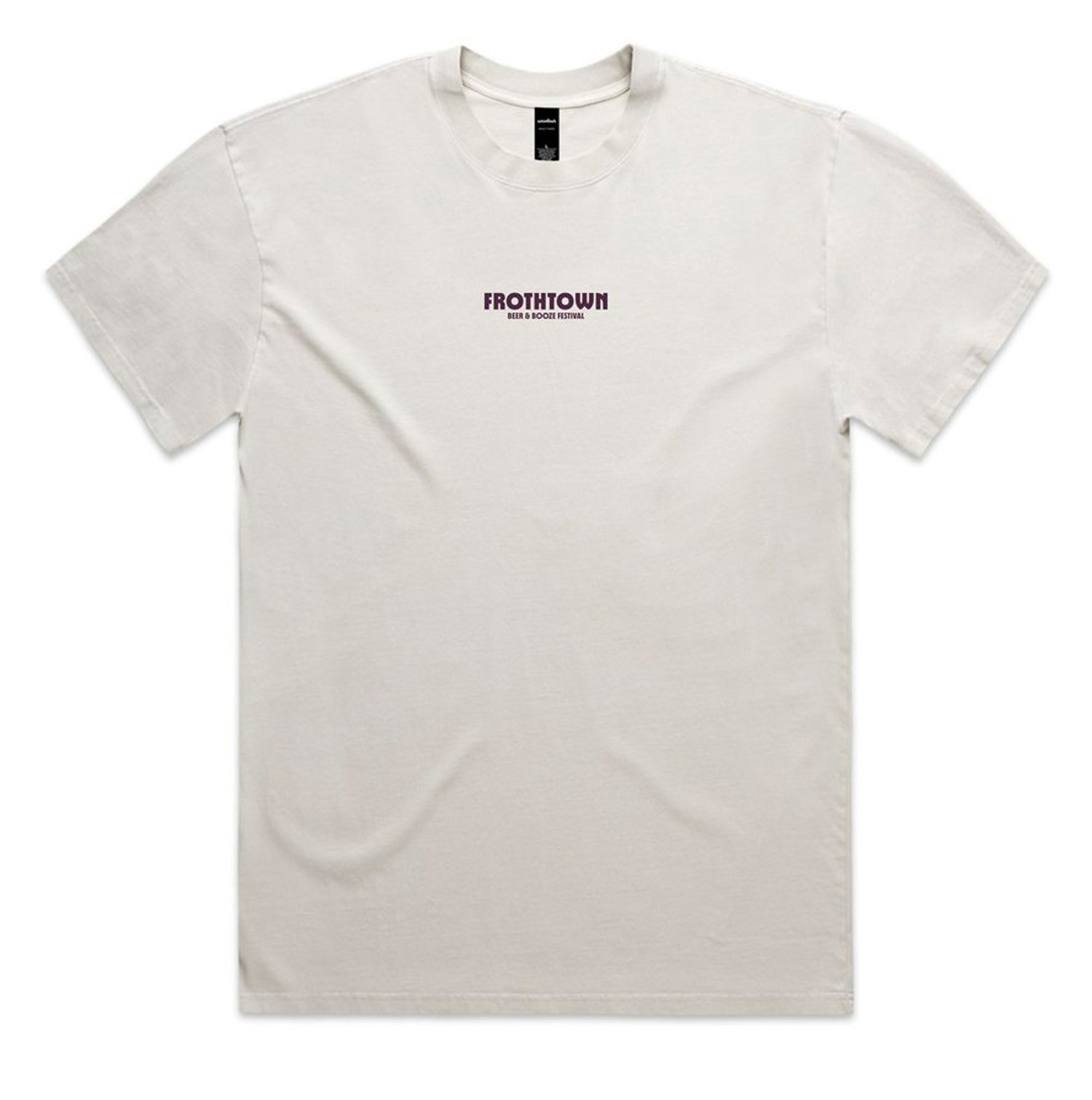 Froth Town Simple Tee - Bone - Front.jpg