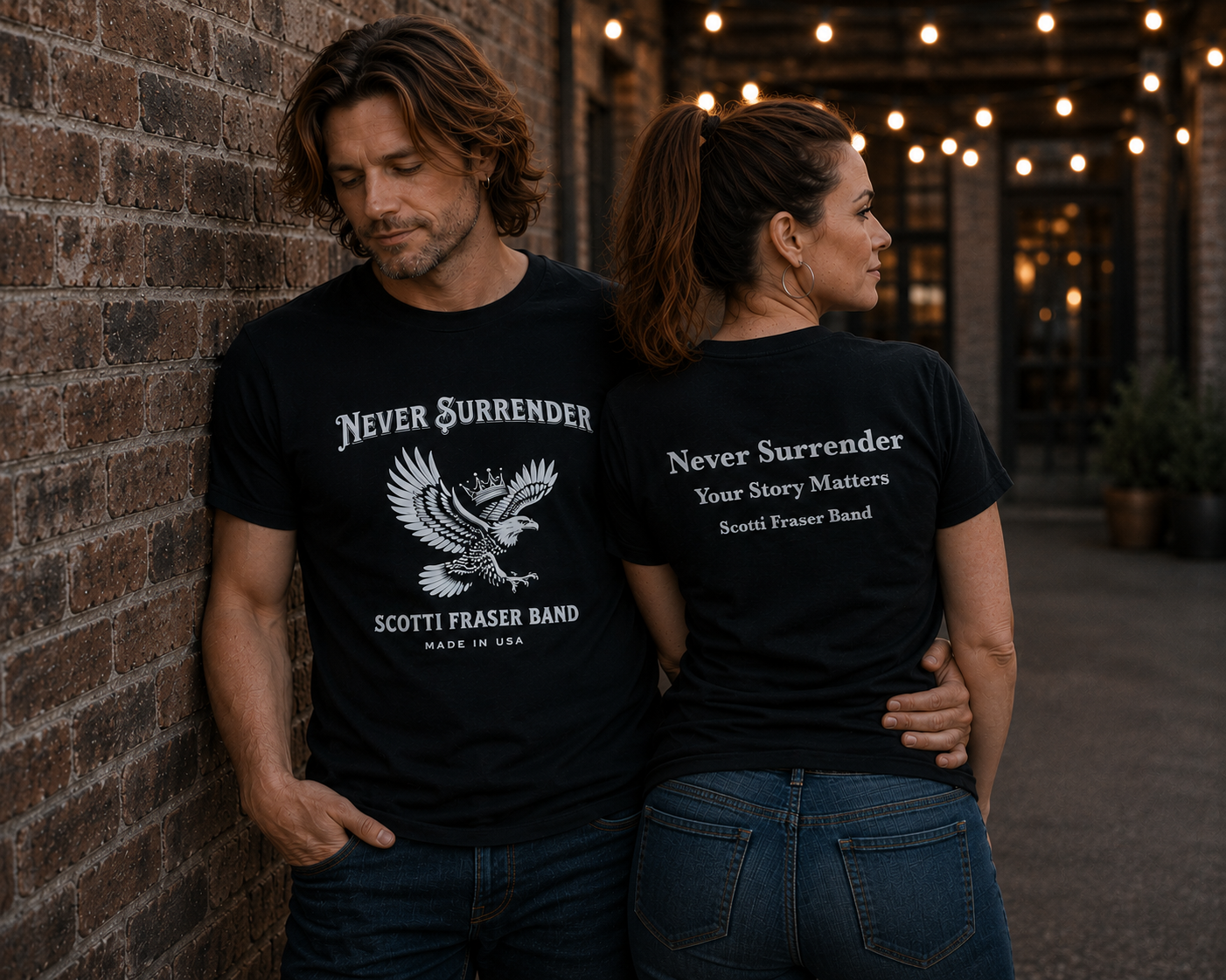 Never Surrender Crowned Eagle T-Shirt