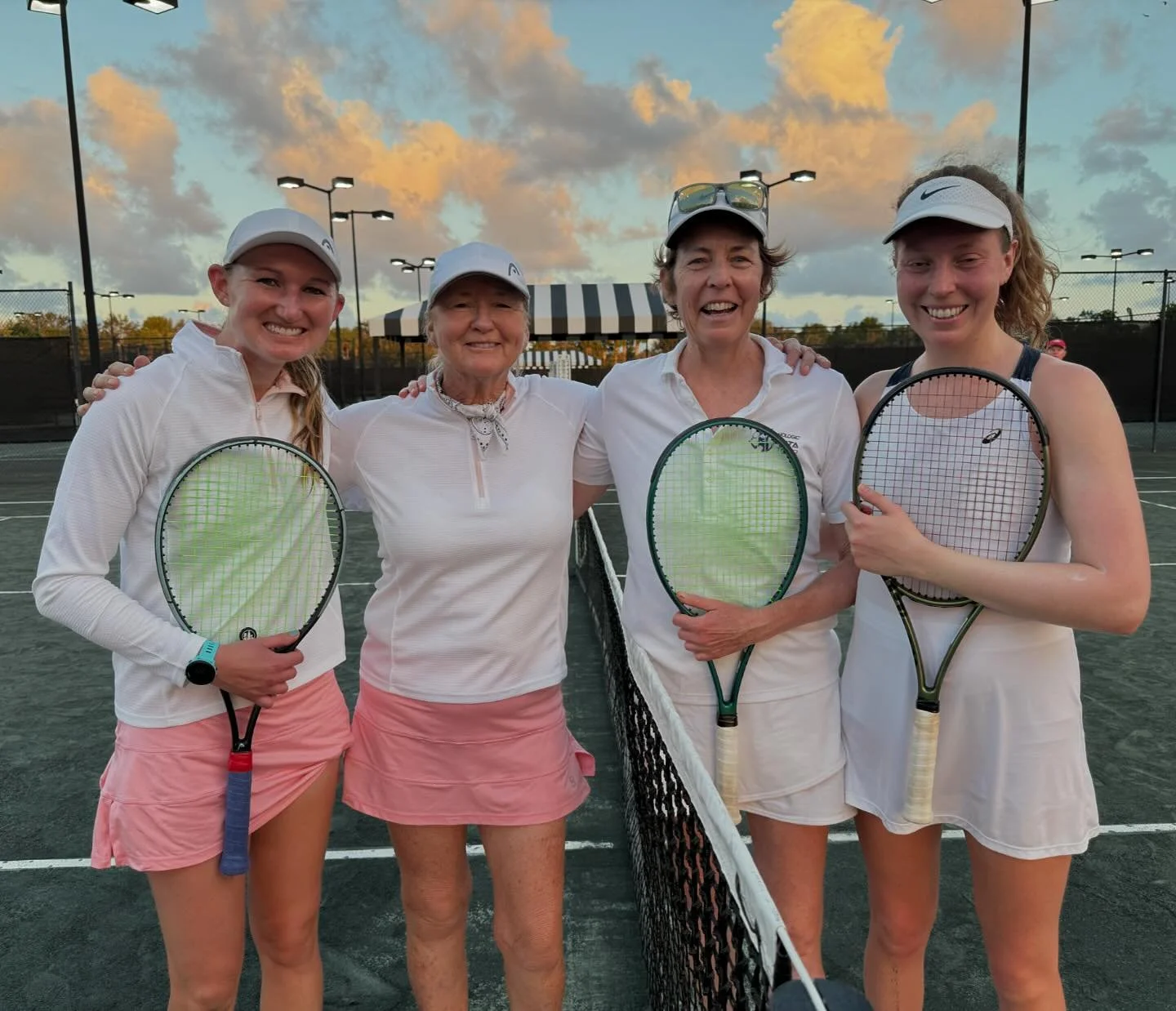 Congrats to some of our NWTO members who had the joy of competing with their children this week at the Family Clay Court Championships in Wellington, FL. In the Mother Daughter division, Erin Boynton and daughter Hannah Atkinson (right) took gold in 