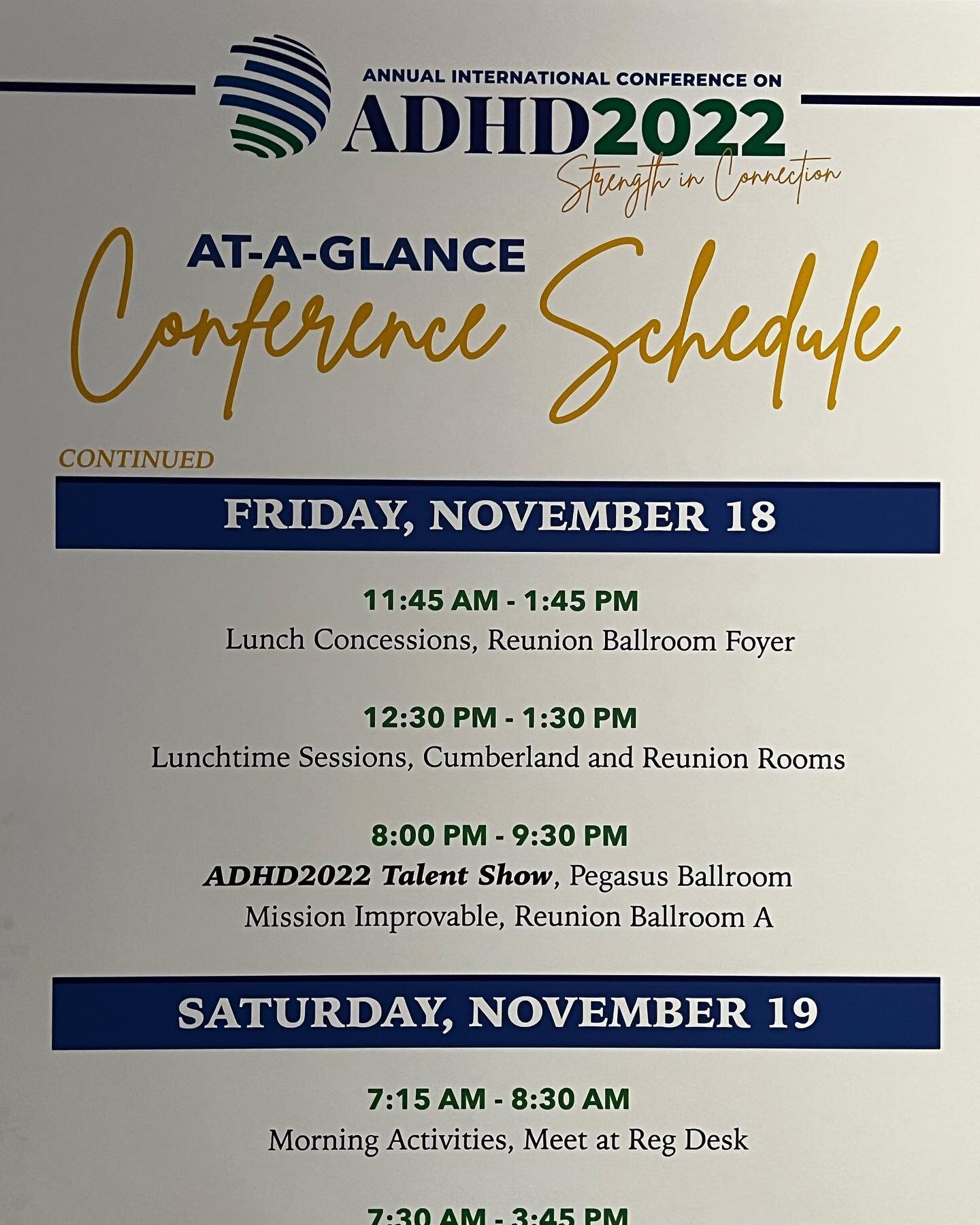 Super excited to be in Dallas, TX for the next few days for the International Conference on ADHD with my some of my JST Coach Training cohort and thousands of other people from around the world who are engaged in meaningful medical, behavioral, techn