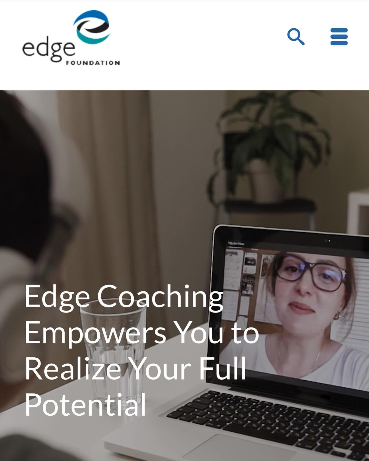 I&rsquo;m excited to announce my new partnership with the @edge_foundation, the organization with the most experience and verified success in coaching people with ADHD and other learning challenges.  I&rsquo;m now an officially vetted Edge ADHD Acade