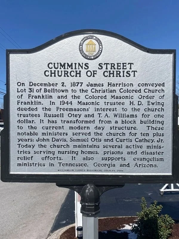 Cummins Street Church of Christ Historical Landmark