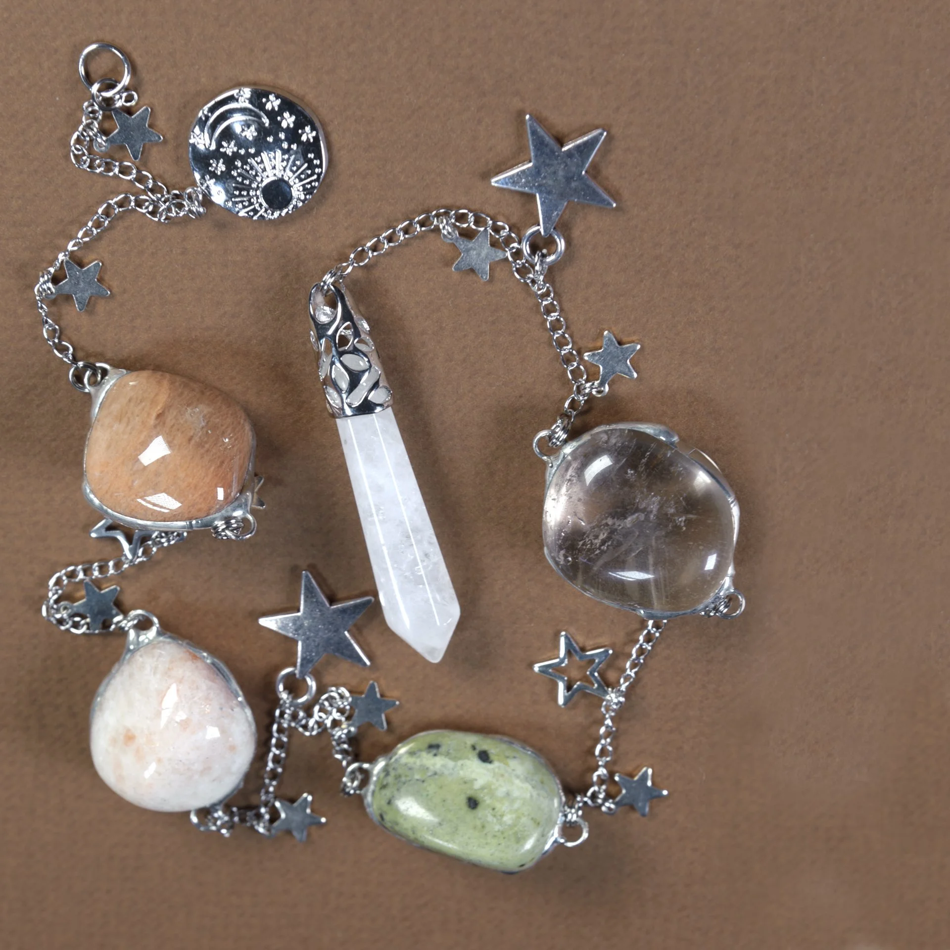 nature inspired art - crystal chain - purple - stars-100.JPG