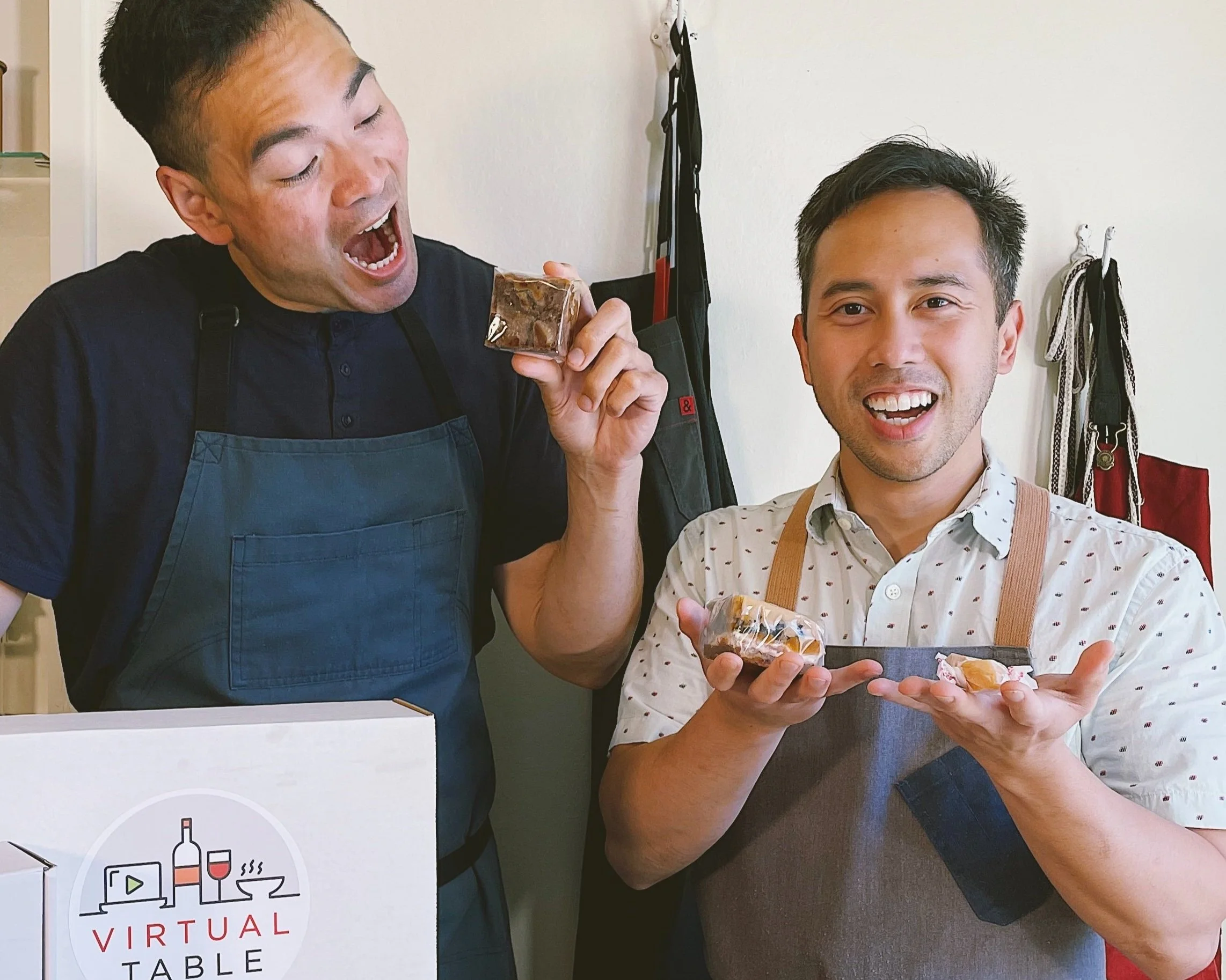   Virtual Table co-founders and head chefs, Miggy and Leevan.  