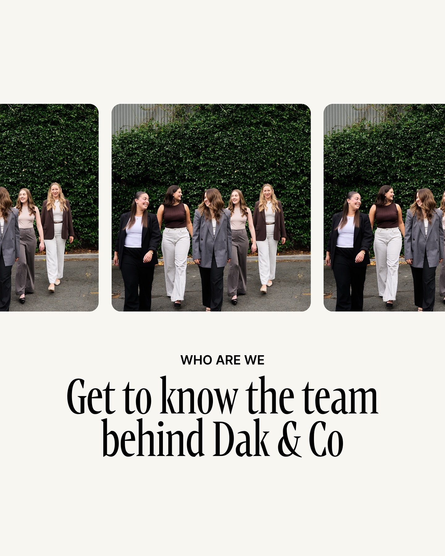 Let&rsquo;s put some faces to the name. Meet the team behind Dak &amp; Co, and the quirks that come with us. ✌🏻