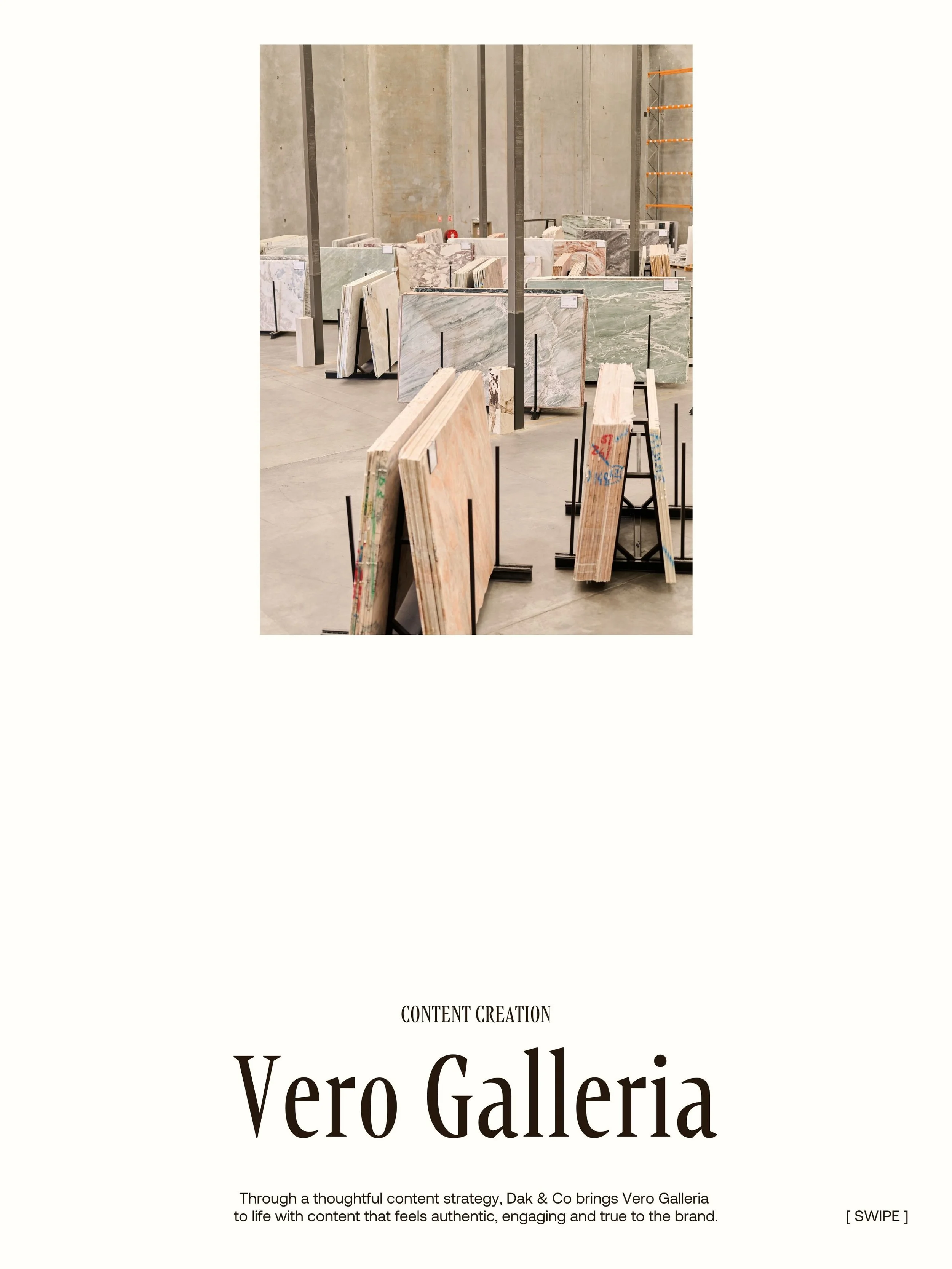 Some of the best work comes from long-term partnerships. 🫶🏻

We&rsquo;ve been working alongside @verogalleria since day one, helping bring the gallery, its stone collection and the stories behind it to life.

Three years on, we&rsquo;re still worki
