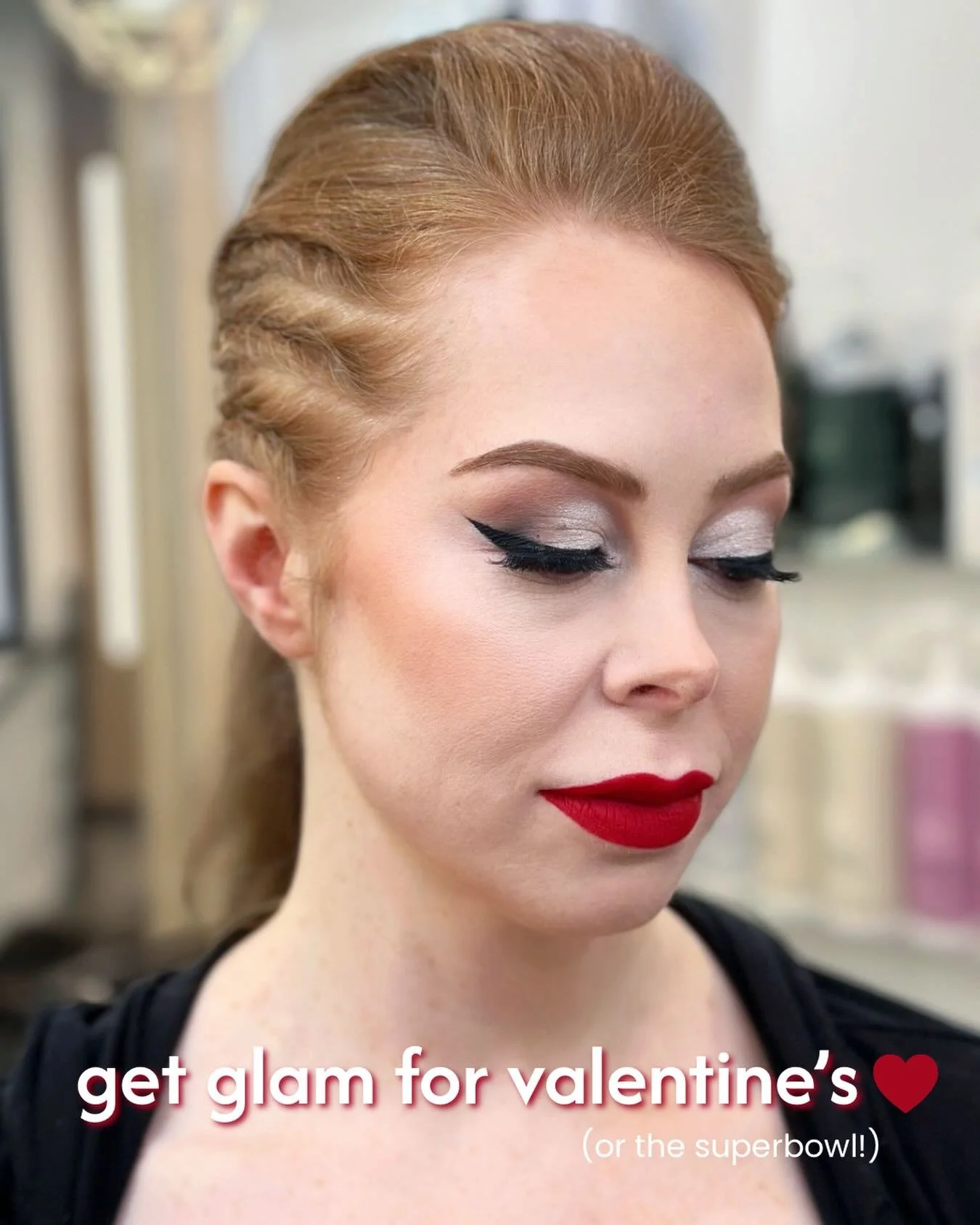 Fawns, y&rsquo;all remember I&rsquo;m a makeup artist too, right? &hearts;️ Would love to see you in my chair for your Valentine&rsquo;s, Galentine&rsquo;s, or even Superbowl Party looks! We&rsquo;ll get your hair and makeup on point for that special
