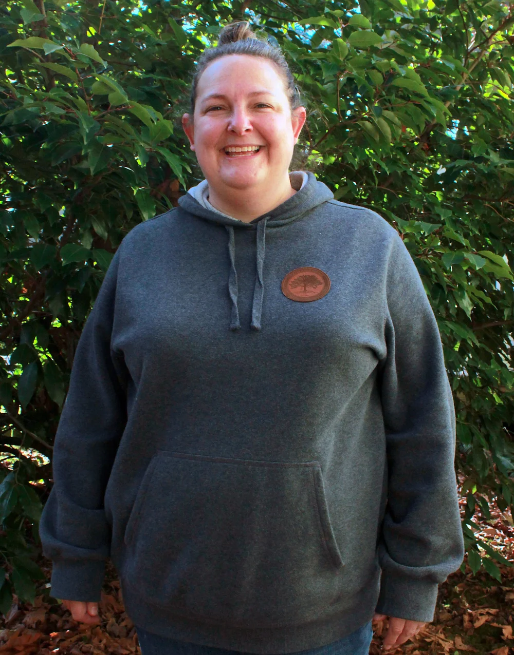 Adult Leather Patch Sweatshirt — Silverwood School