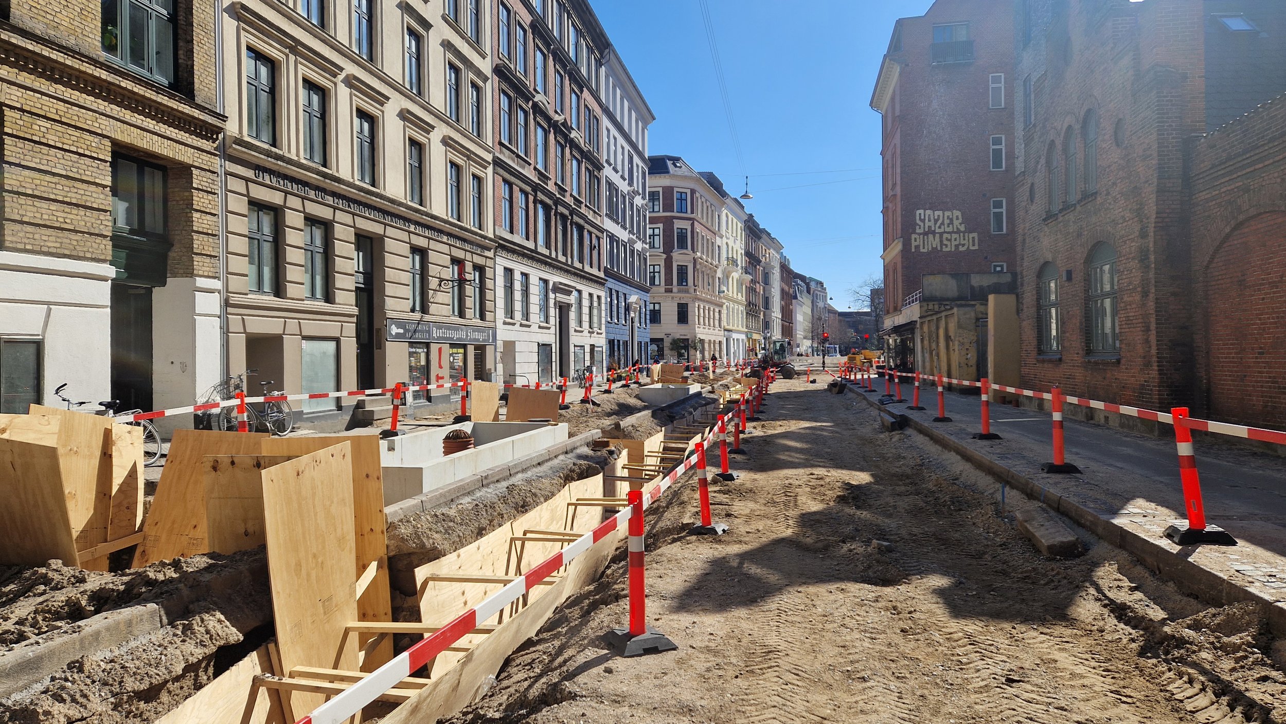 Work in progress – our Rainstreet in Copenhagen!