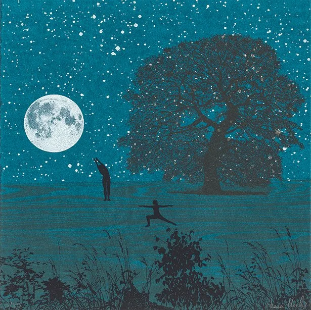 Salute To The Moon Card