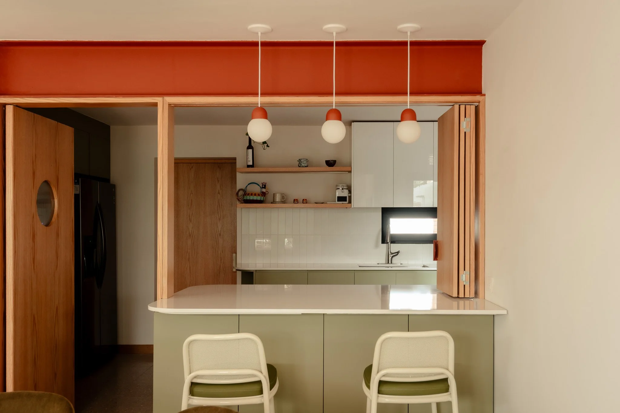 Detalle de la cocina de Casa Caura,  diseñada por M-G Estudio.