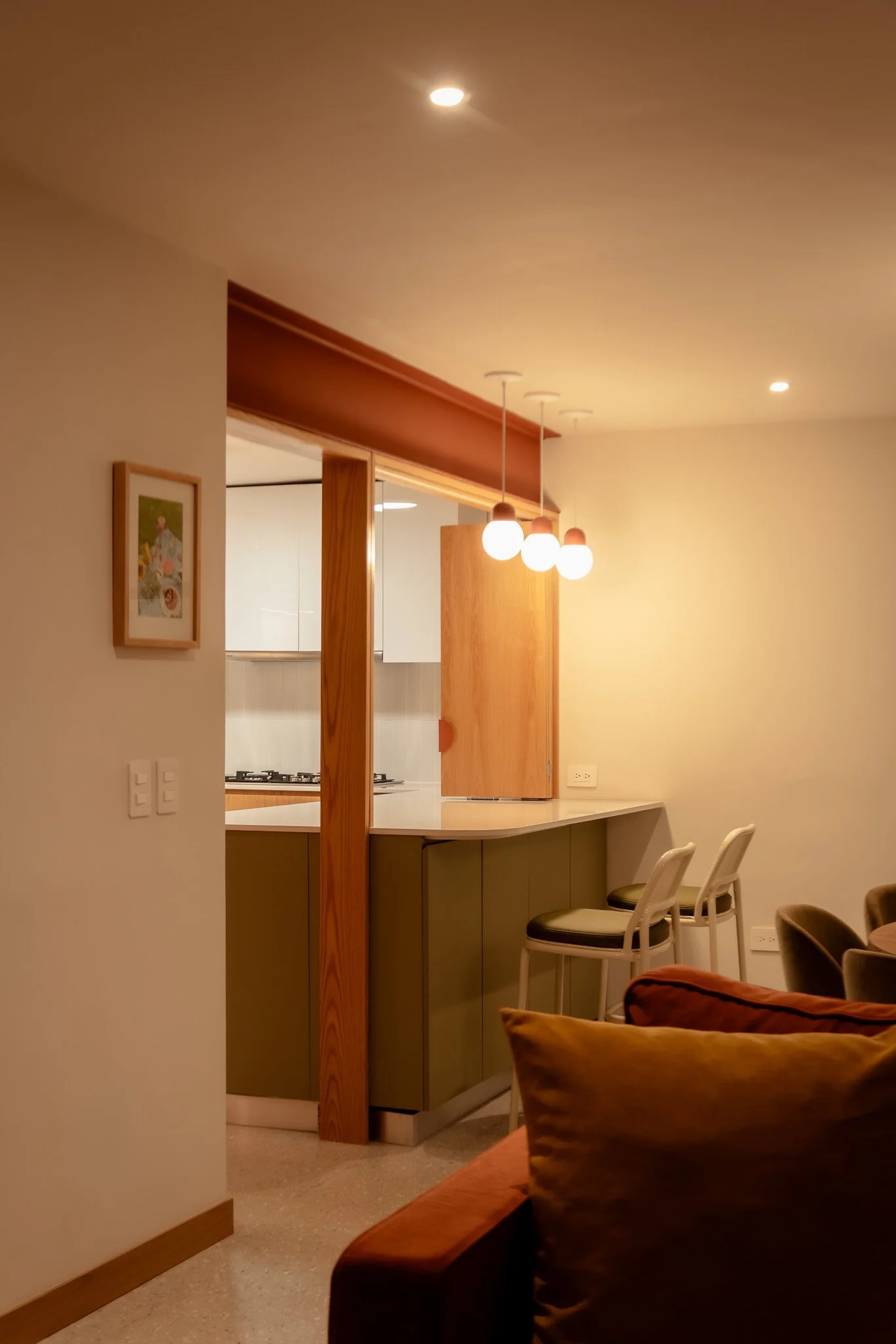 Interior de Casa Caura, diseñada por M-G Estudio