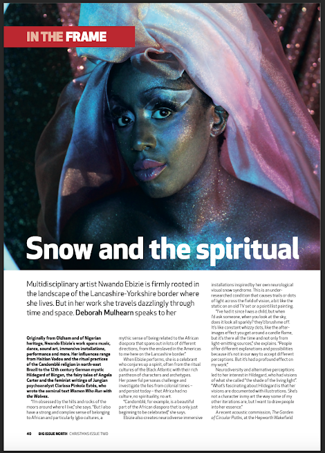 Nwando interviewed in this months Big Issue magazine
