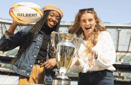 Mirrorball performer at the Women's Rugby World Cup 2025 hospitality campaign