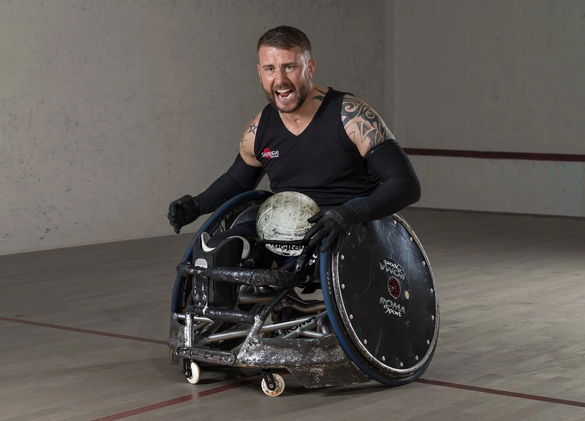  Wheel Chair Rugby Player, British Invictus Athlete Murderball 