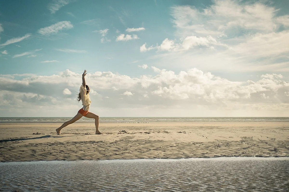  Jean Hall Yoga Movement beach sky 