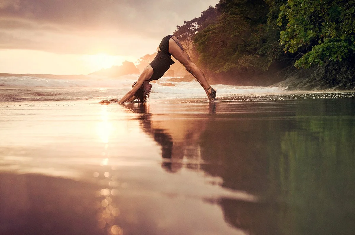  Jean Hall yoga Cost Rica beach 