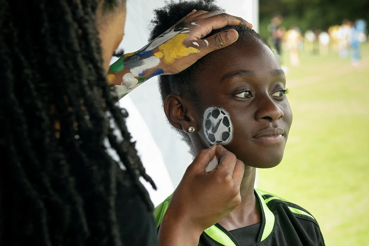  Nike Rebel Girls Tour face painting 
