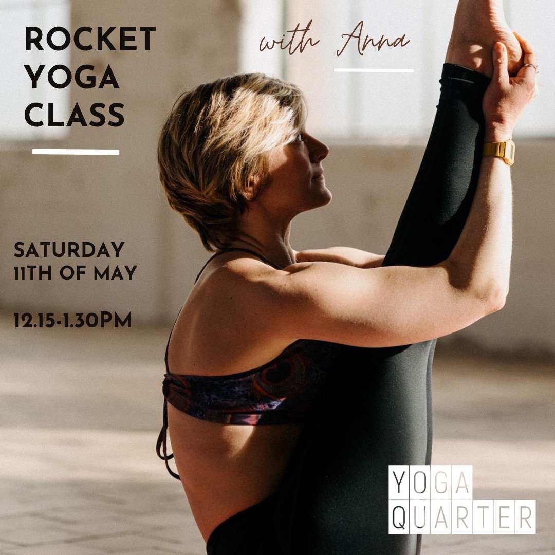 ☀ Join Anna this Saturday the 11th for her monthly Rocket Yoga Class! ☀

This class welcomes everyone wanting to learn about inversions and arm balances but doesn't know where to start. 

Anna has been teaching Rocket Yoga since 2021 and her classes 